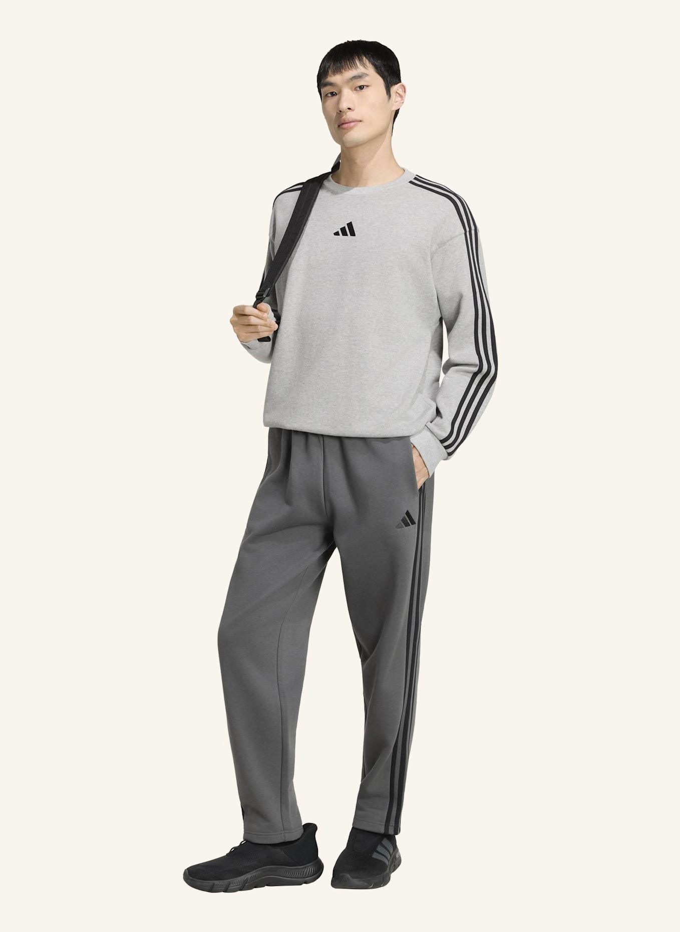 adidas ESSENTIALS 3-STREIFEN FRENCH TERRY SWEATSHIRT: WEISS