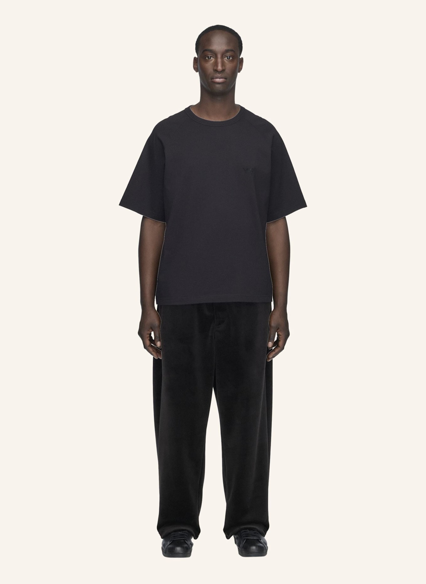 Y-3 Y-3 TRAININGSHOSE, CORDSAMT: SCHWARZ