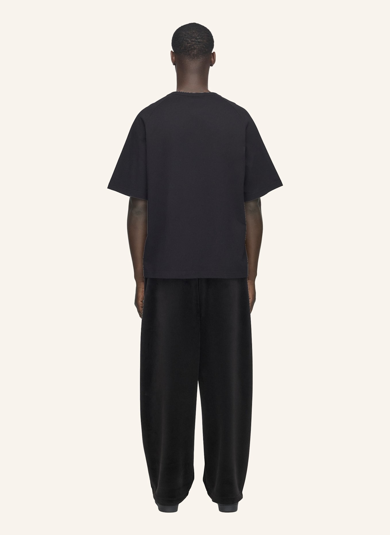 Y-3 Y-3 TRAININGSHOSE, CORDSAMT: SCHWARZ