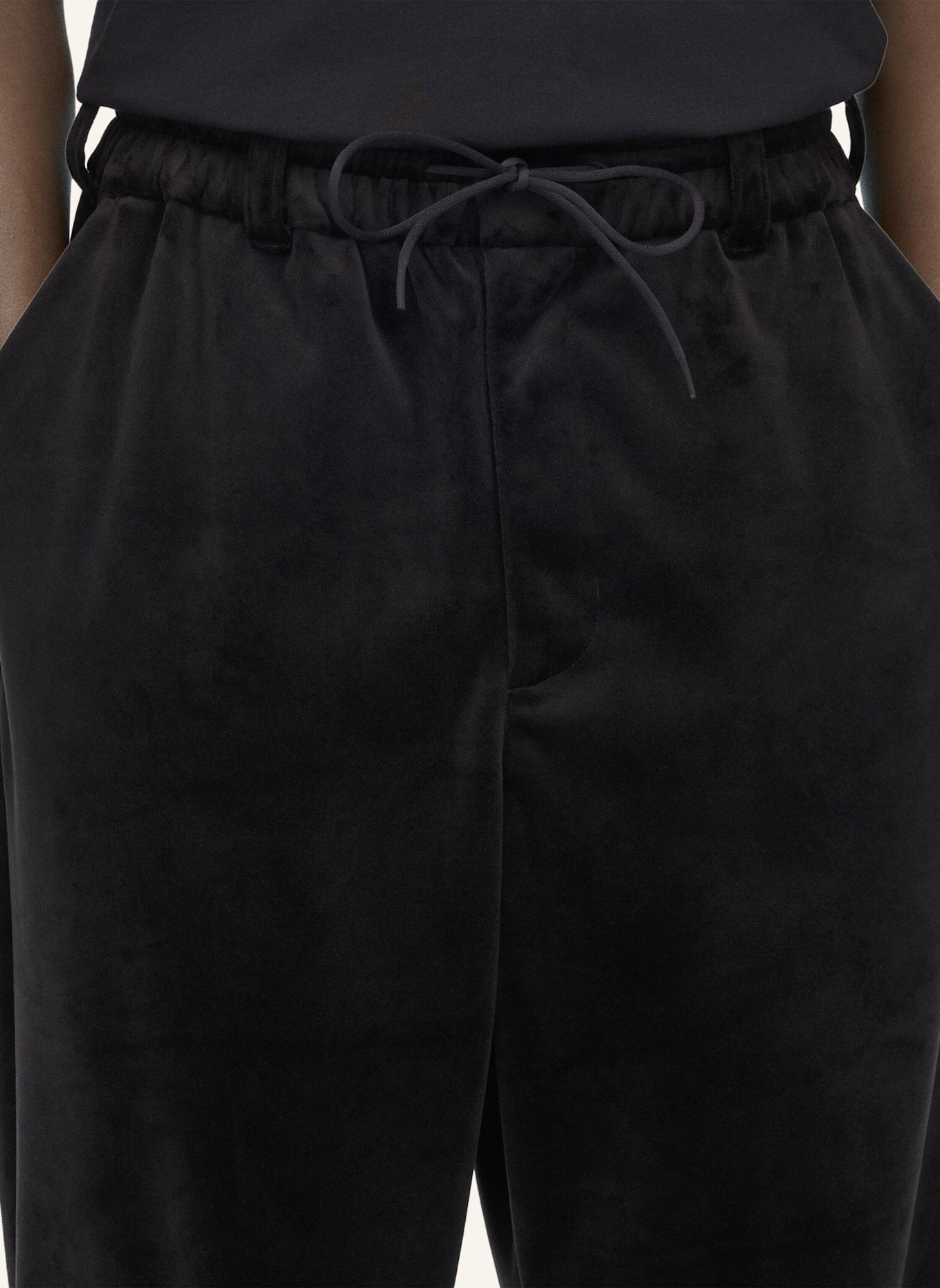 Y-3 Y-3 TRAININGSHOSE, CORDSAMT: SCHWARZ