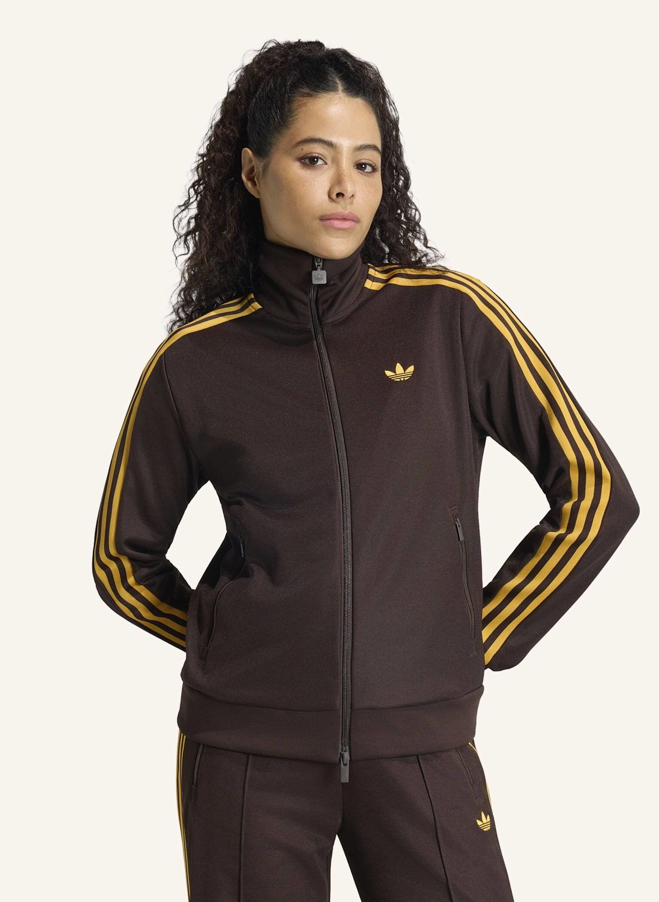 adidas Originals CLASSIC ORIGINALS JACKE: BRAUN/ GELB