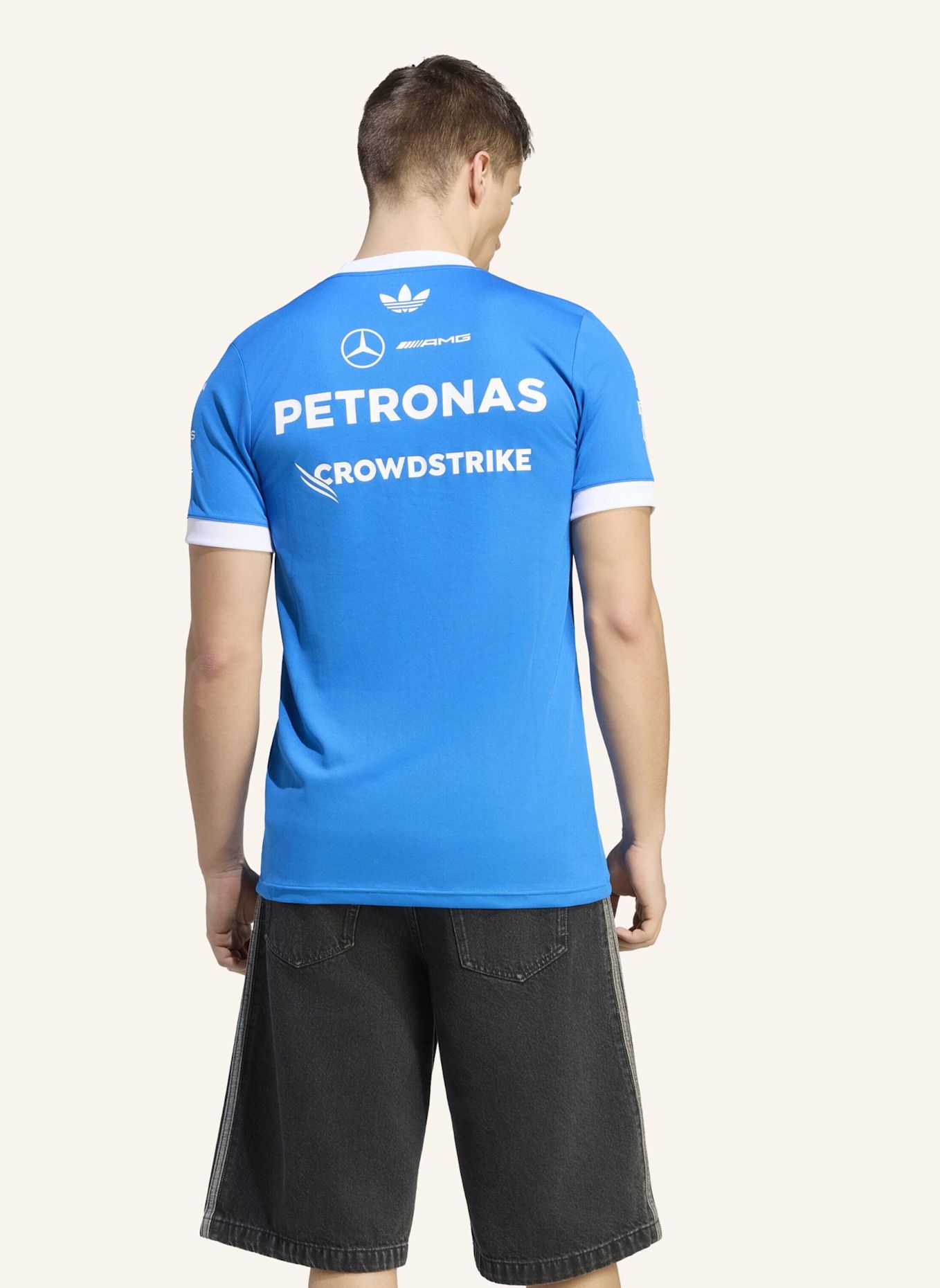adidas MERCEDES-AMG PETRONAS FORMULA 1 TEAM BLUE WONDER DRIVER TRIKOT: BLAU