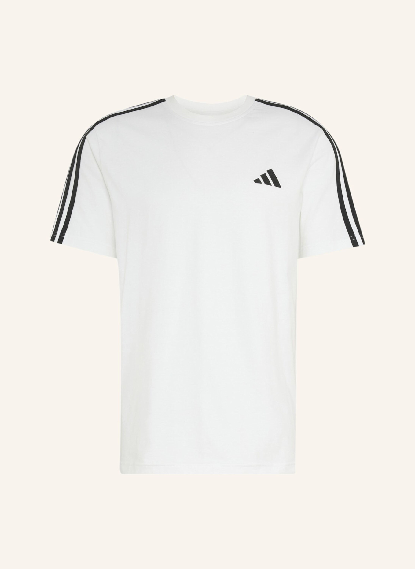 adidas T-Shirt 3S: WEISS/ SCHWARZ