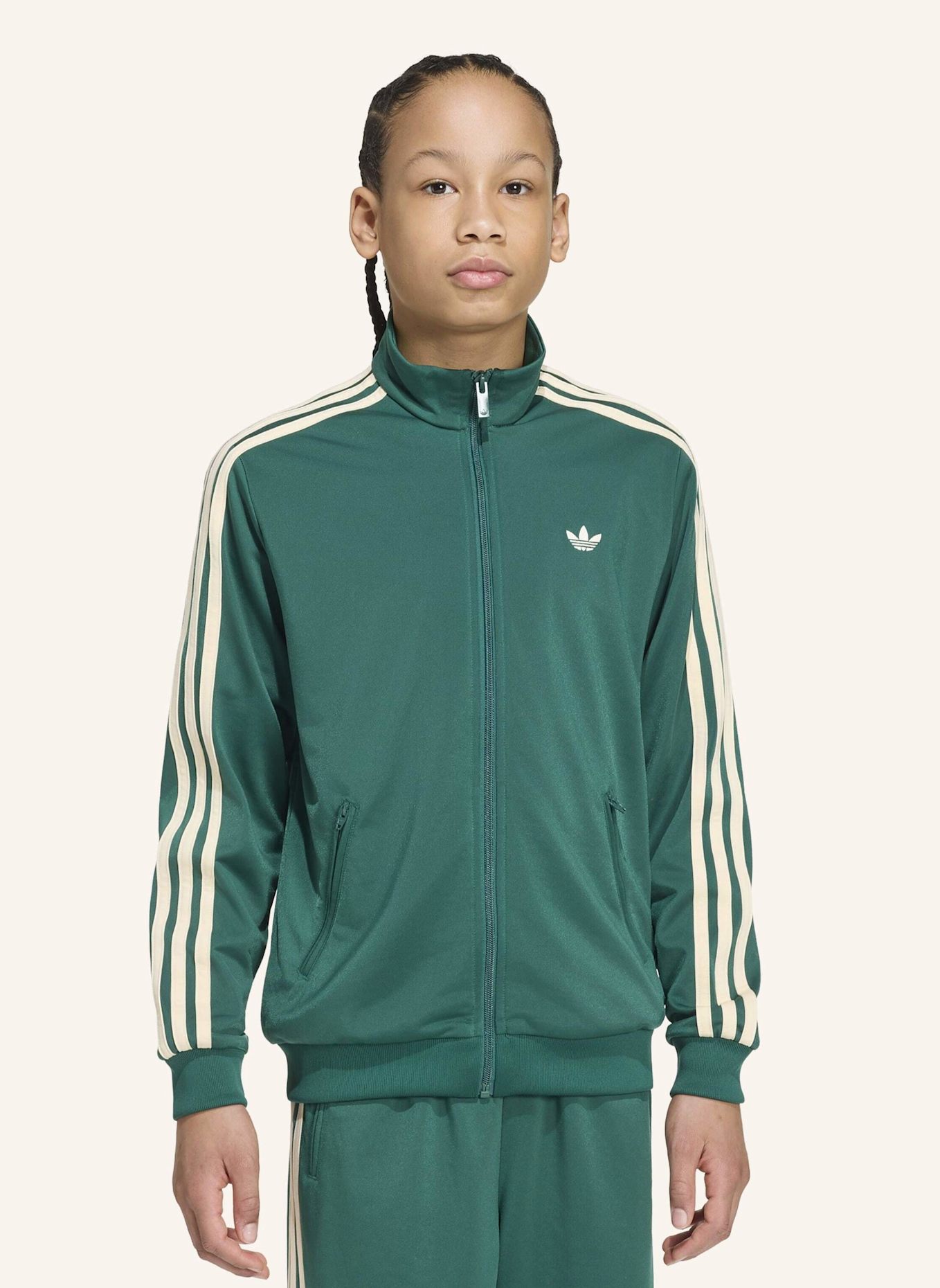 adidas Originals Trainingsjacke FIREBIRD mit Galonstreifen: GRÜN