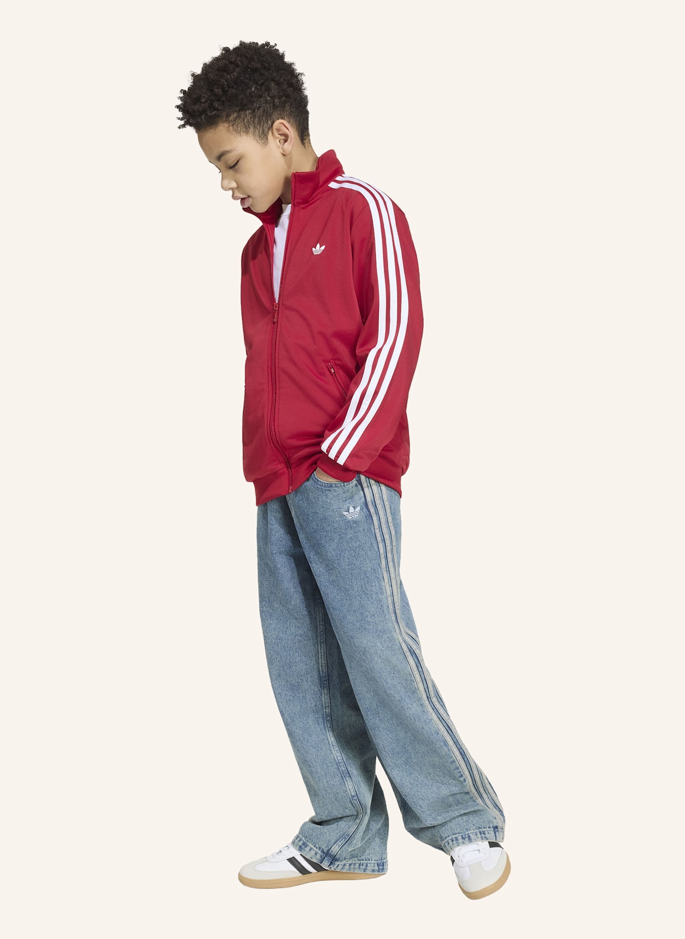 adidas Originals Trainingsjacke FIREBIRD mit Galonstreifen: ROT
