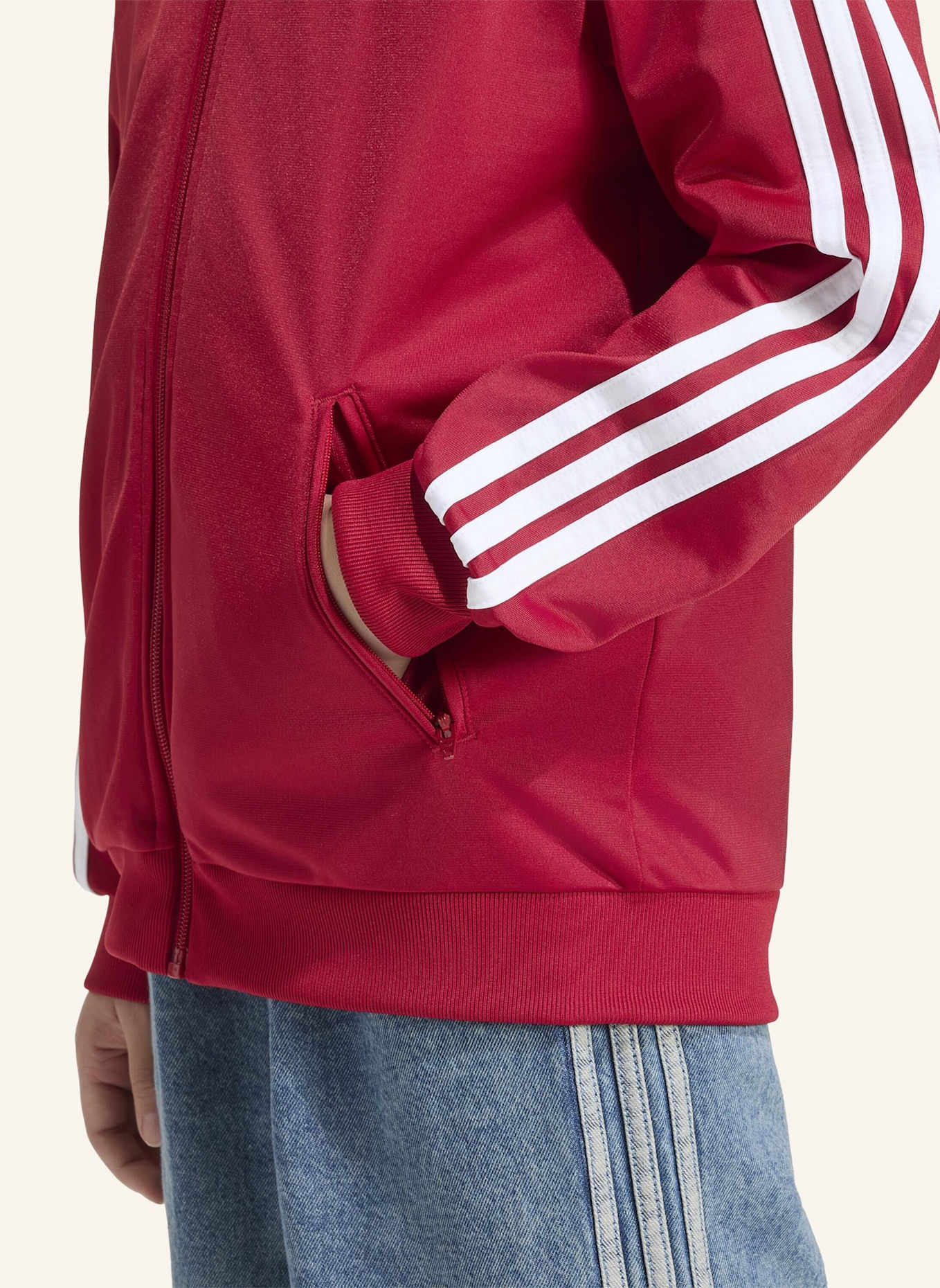 adidas Originals Trainingsjacke FIREBIRD mit Galonstreifen: ROT