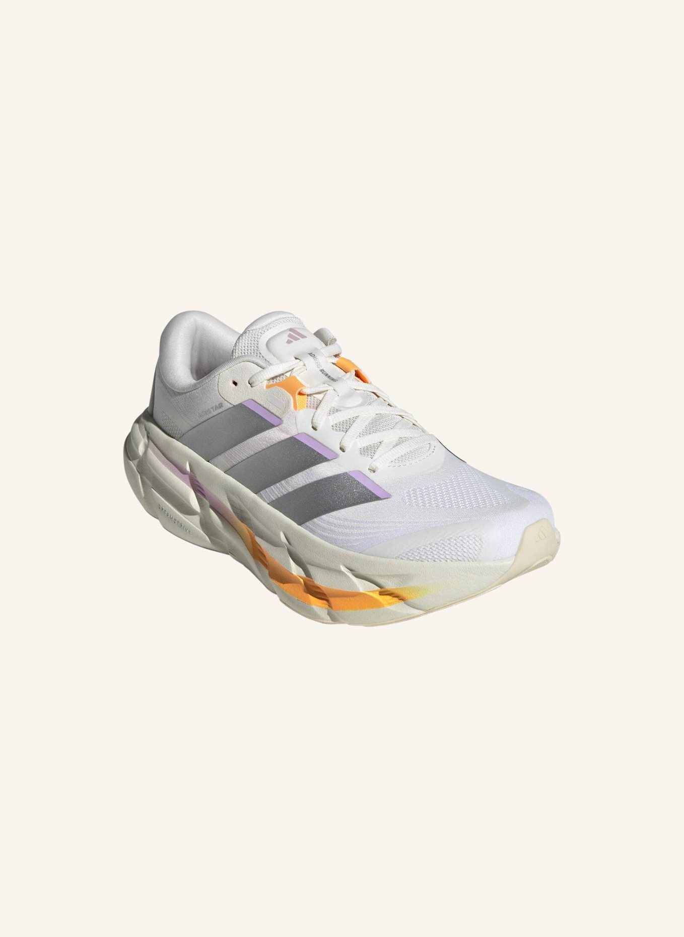 adidas ADISTAR 5 LAUFSCHUH: WEISS/ SILBER/ LILA