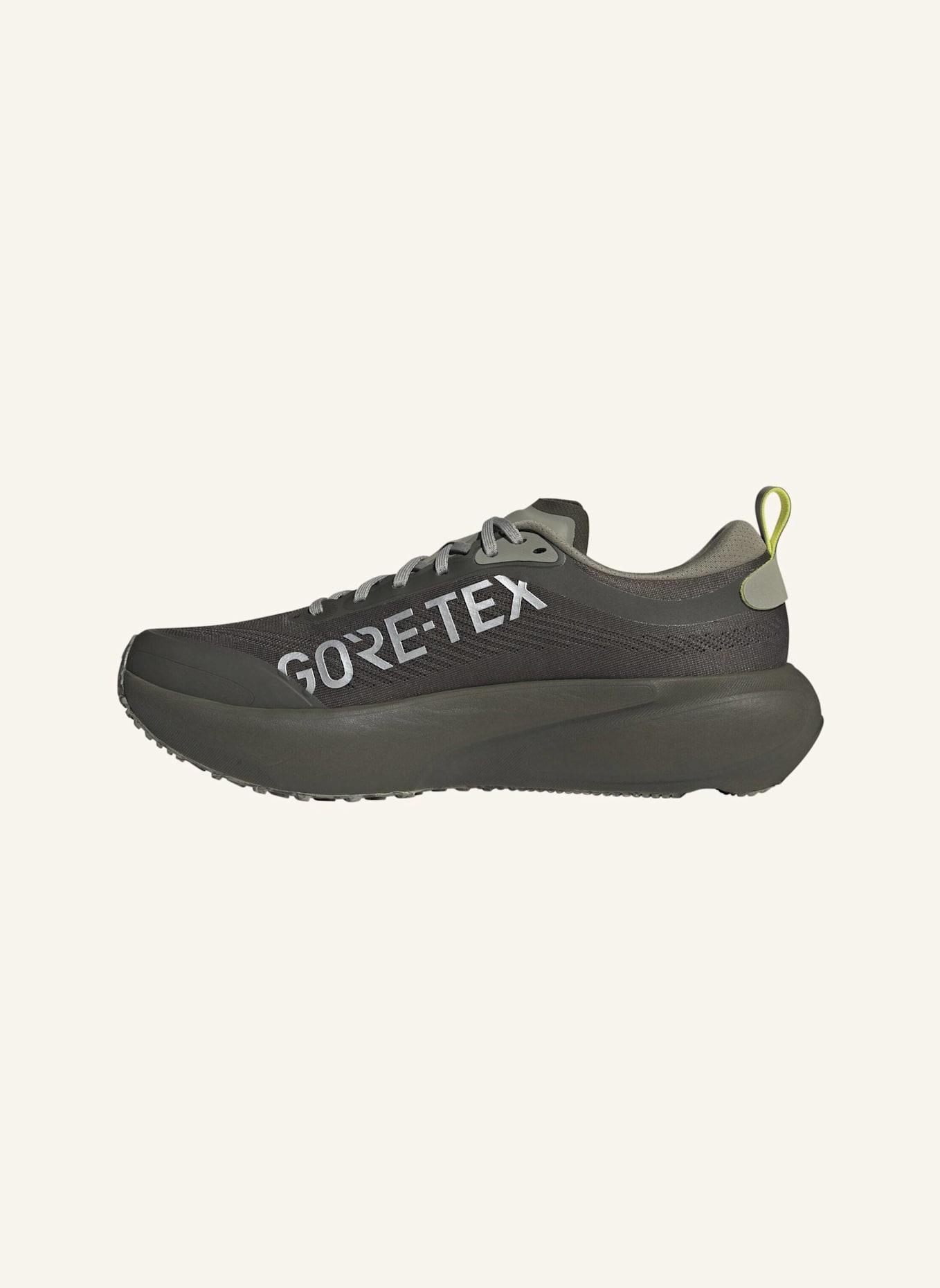 adidas SUPERNOVA RISE 3 GTX LAUFSCHUH: GRÜN/ GRAU