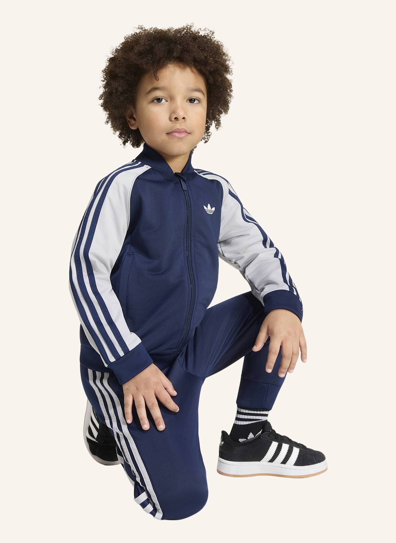 adidas Originals SST TRAININGSANZUG: BLAU/ GRAU