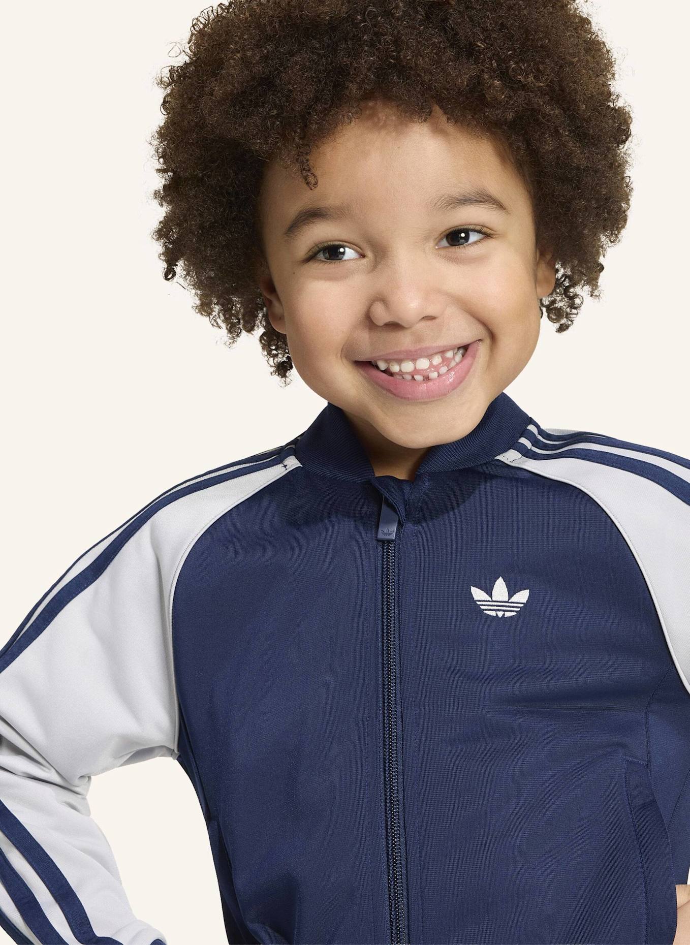 adidas Originals SST TRAININGSANZUG: BLAU/ GRAU