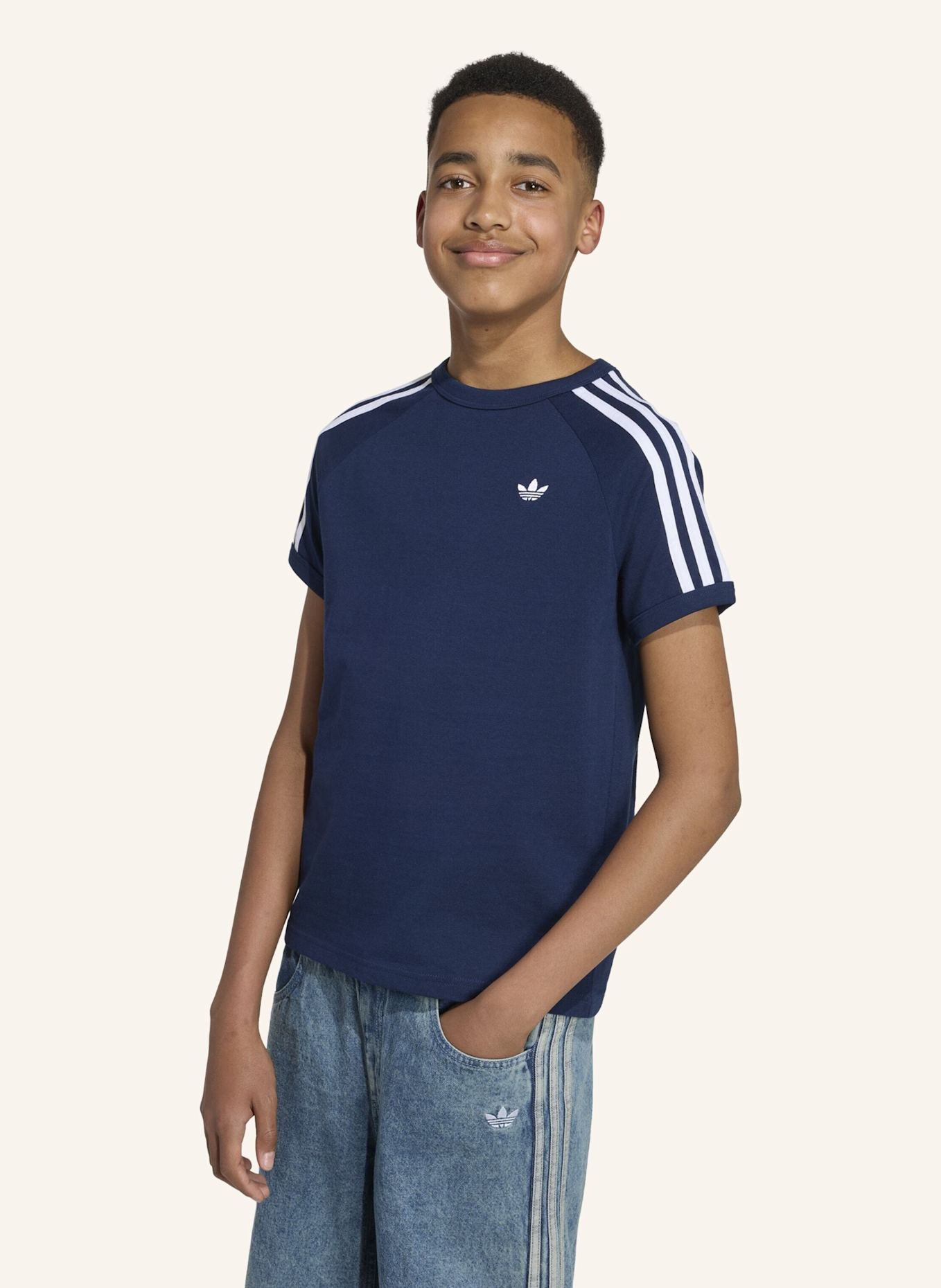 adidas Originals T-Shirt 3-STREIFEN: BLAU