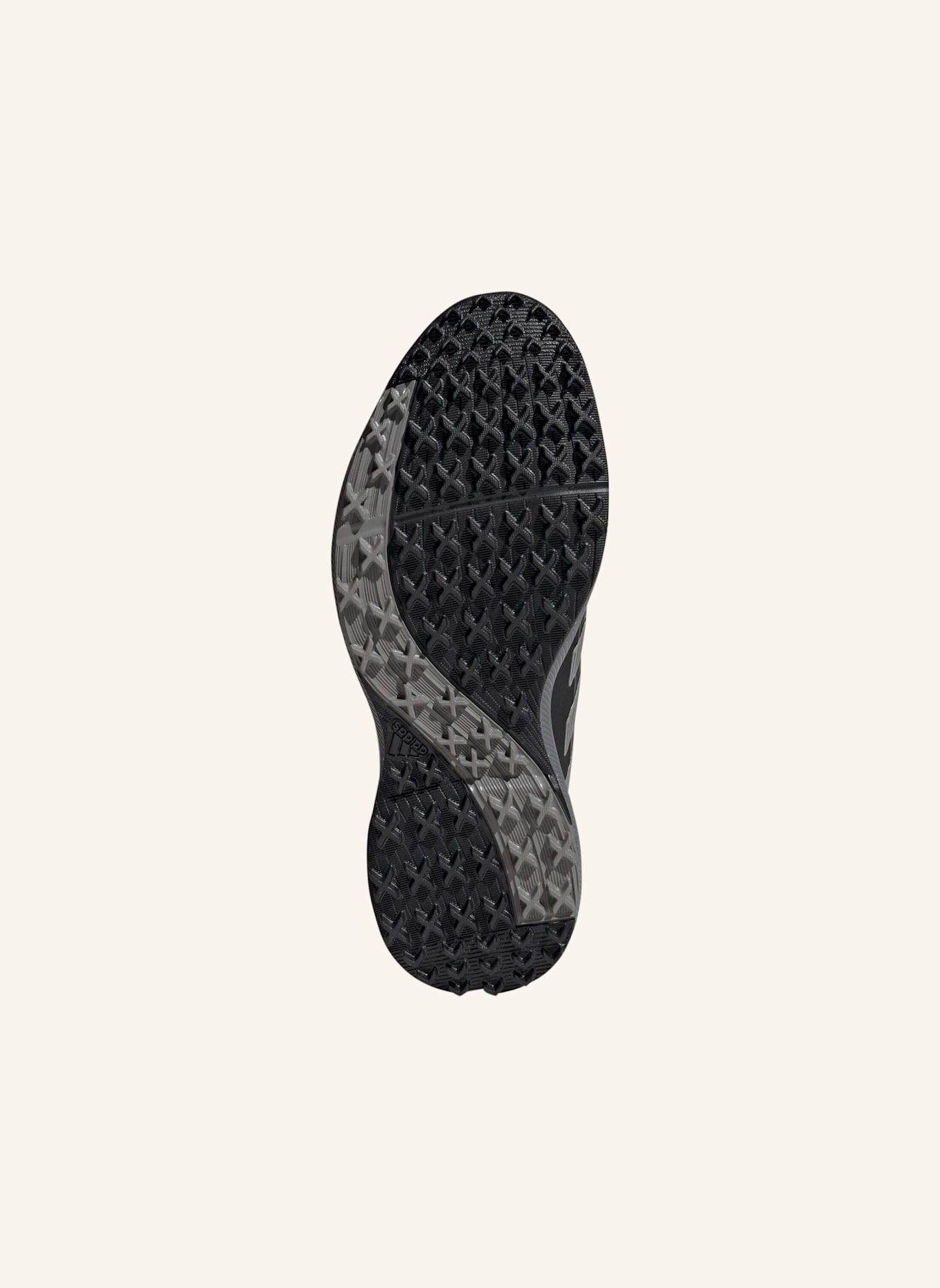 adidas TRAXION LITE MAX SPIKELESS BOUNCE GOLFSCHUH: SCHWARZ/ SILBER/ GRAU