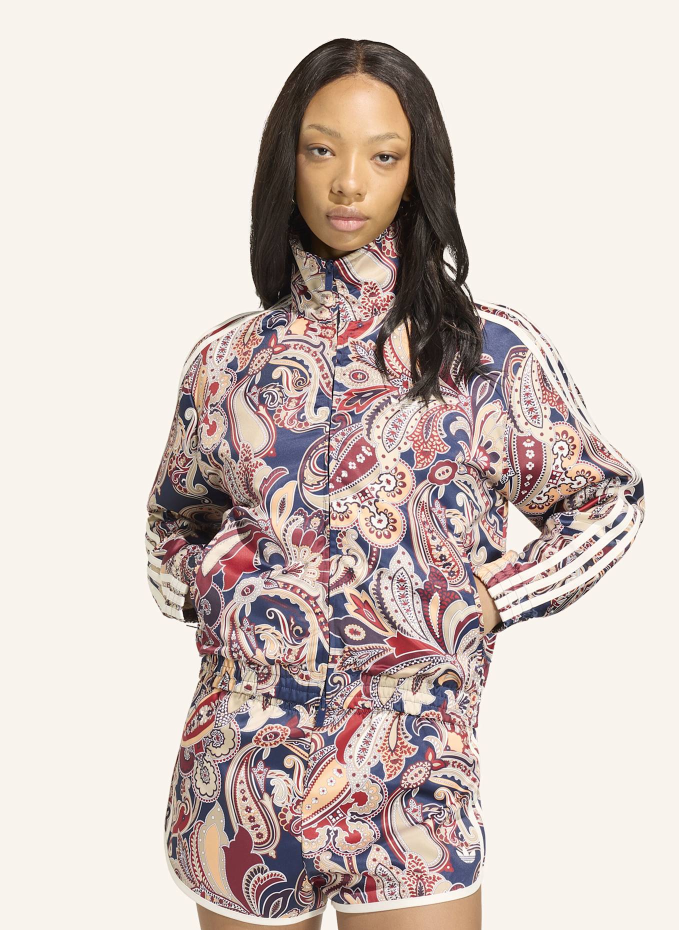 adidas Originals ADIDAS LIBERTY LONDON FIREBIRD SATIN ORIGINALS JACKE: BLAU