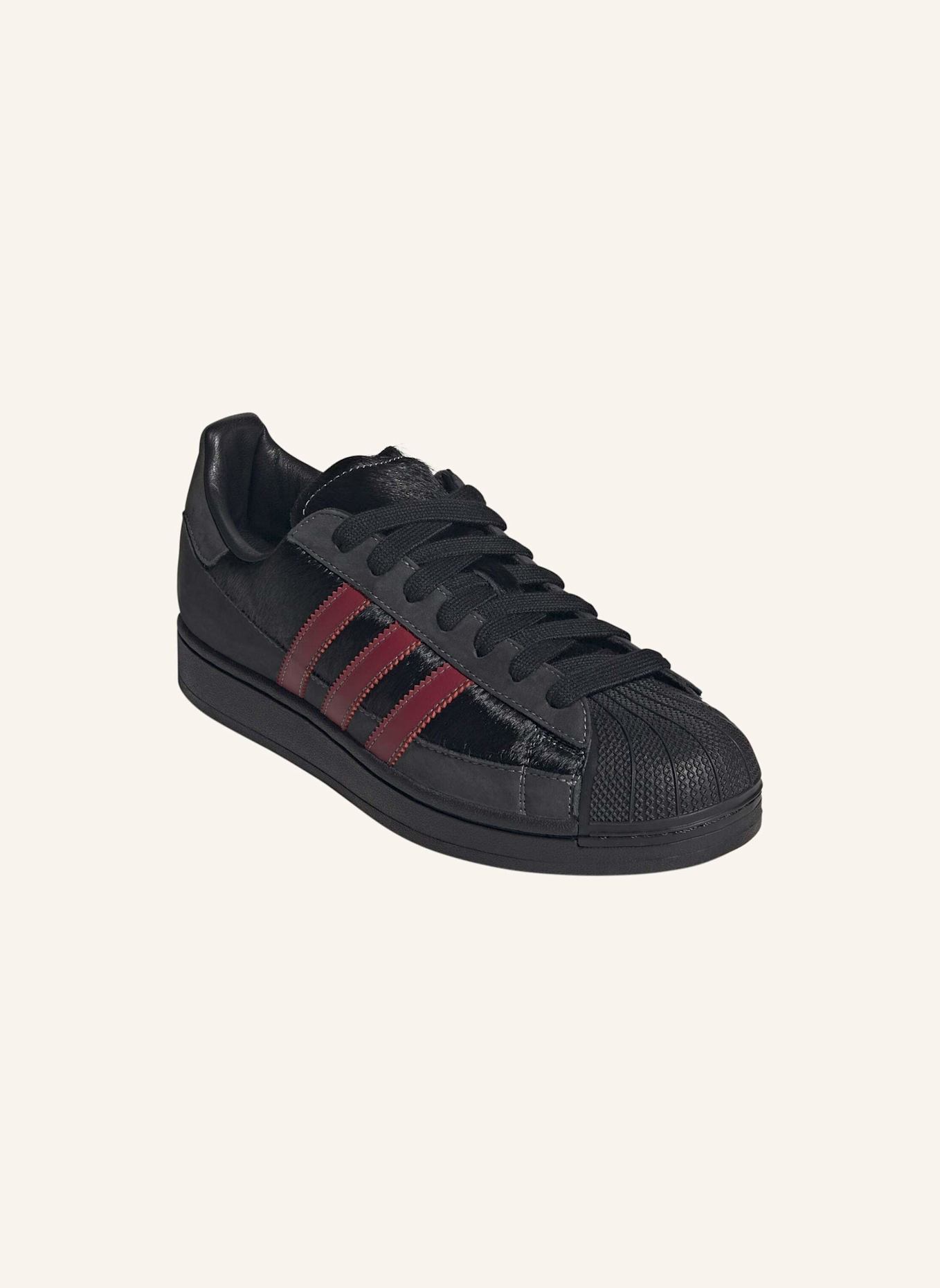 adidas Originals SUPERSTAR II MG SCHUH: SCHWARZ/ ROT/ GRAU