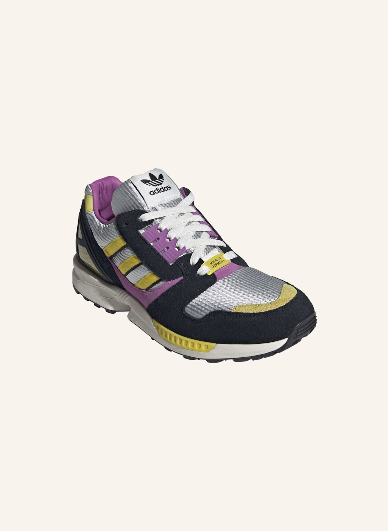 adidas Originals ZX 8000 MIG SCHUH: SCHWARZ/ LILA/ GELB