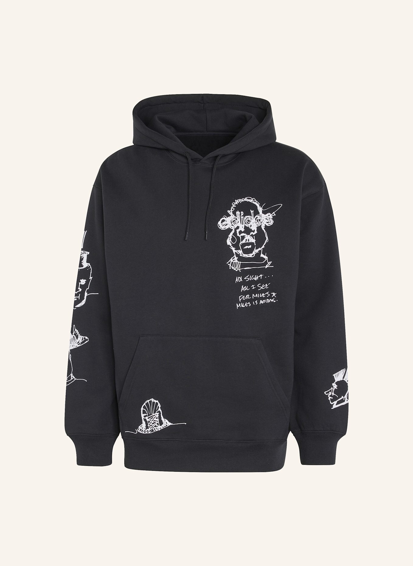 adidas Originals PETER MOORE HOODIE-SWEATSHIRT: SCHWARZ