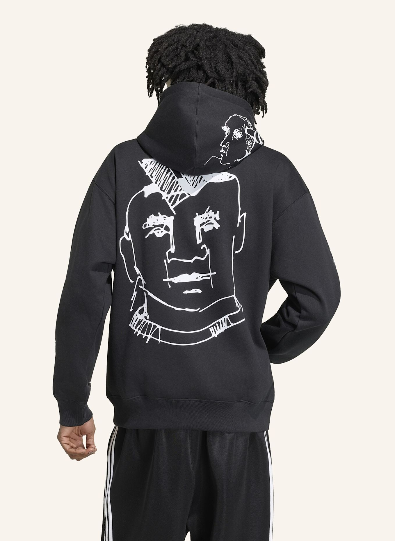 adidas Originals PETER MOORE HOODIE-SWEATSHIRT: SCHWARZ