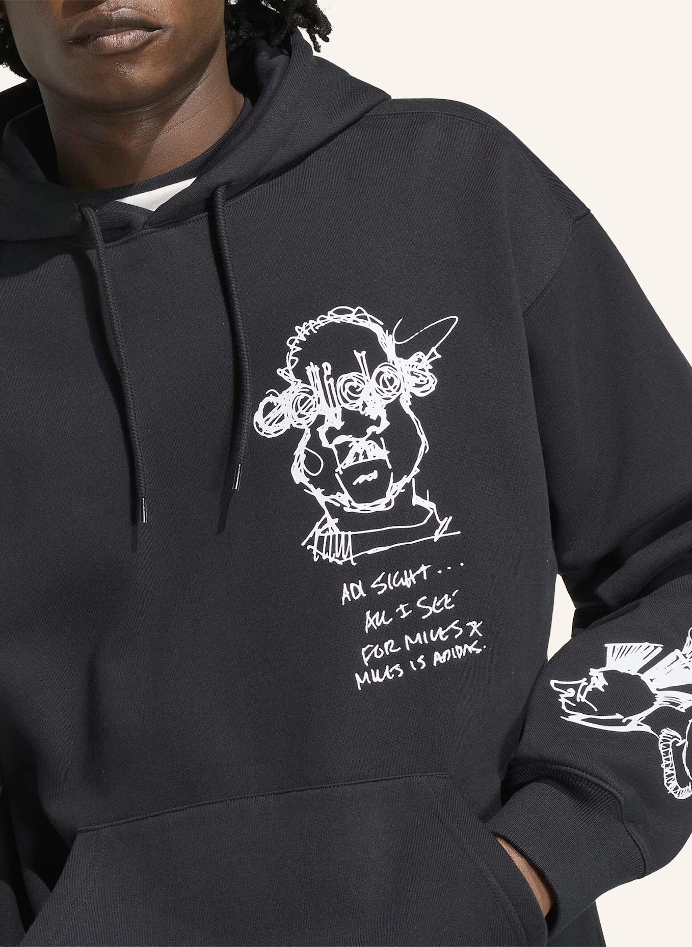 adidas Originals PETER MOORE HOODIE-SWEATSHIRT: SCHWARZ