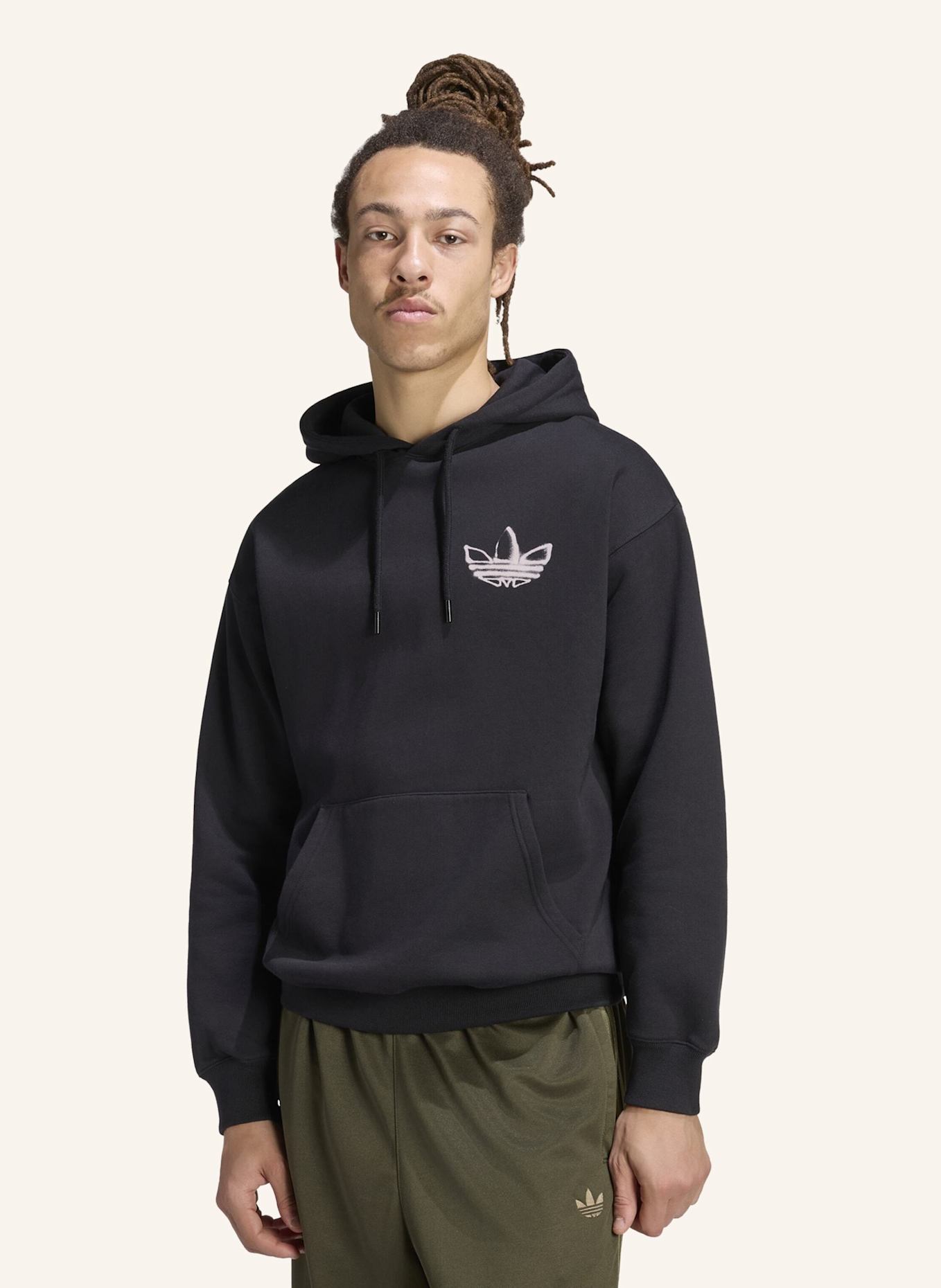 adidas Originals POWDER TONGUE HOODIE: SCHWARZ