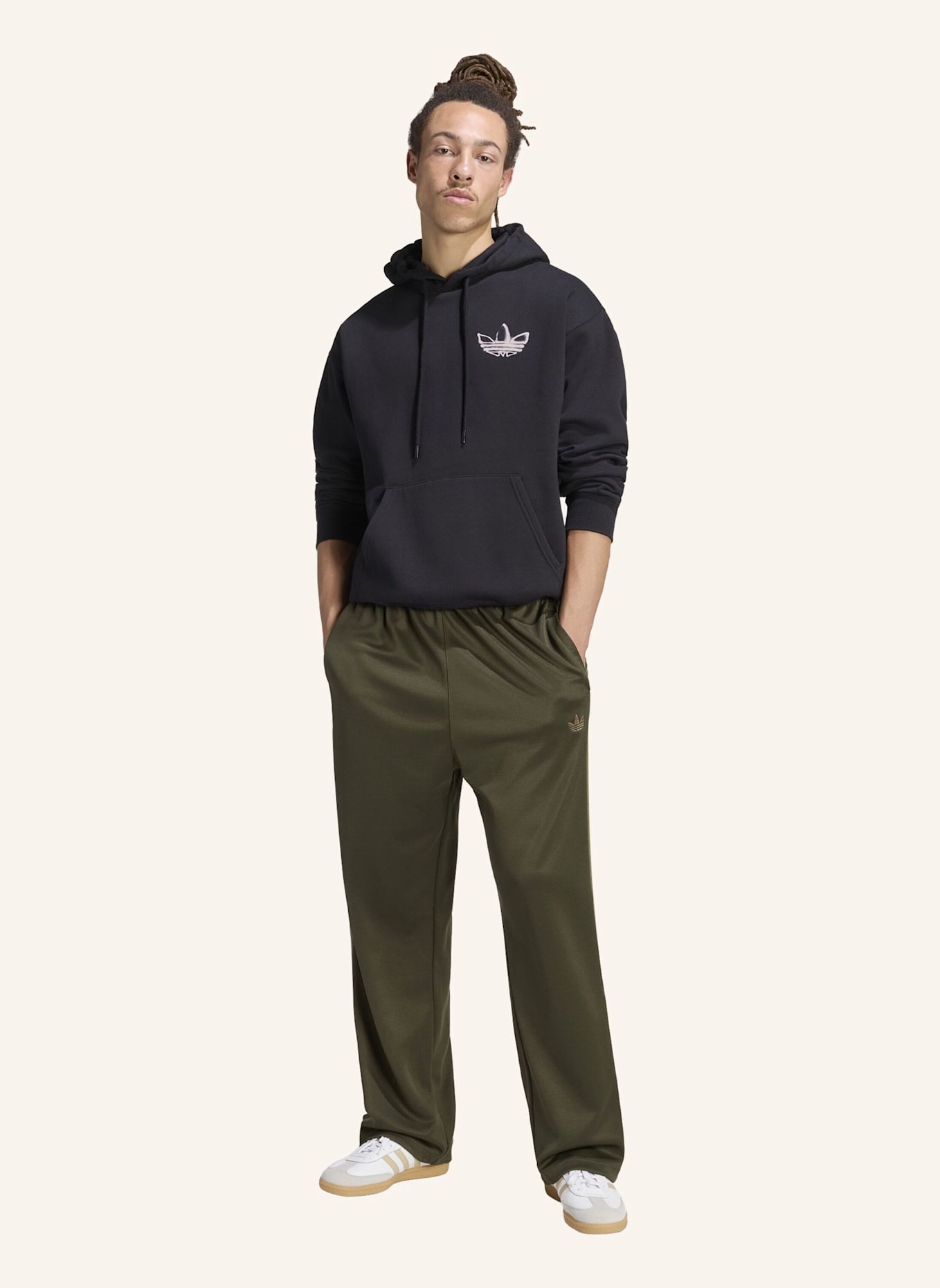 adidas Originals POWDER TONGUE HOODIE: SCHWARZ