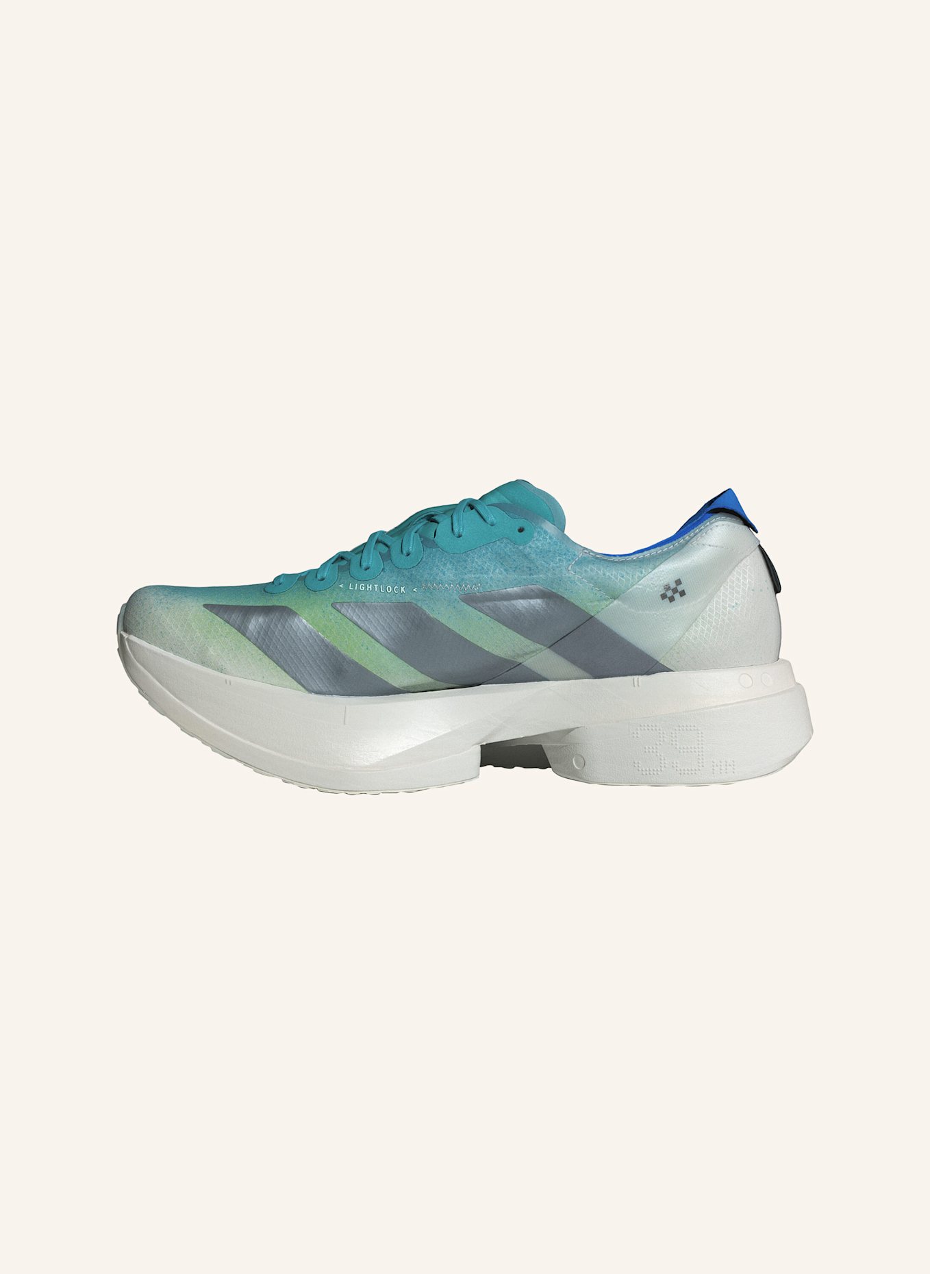 adidas ADIZERO ADIOS PRO 4 SCHUH: GRÜN/ GRAU