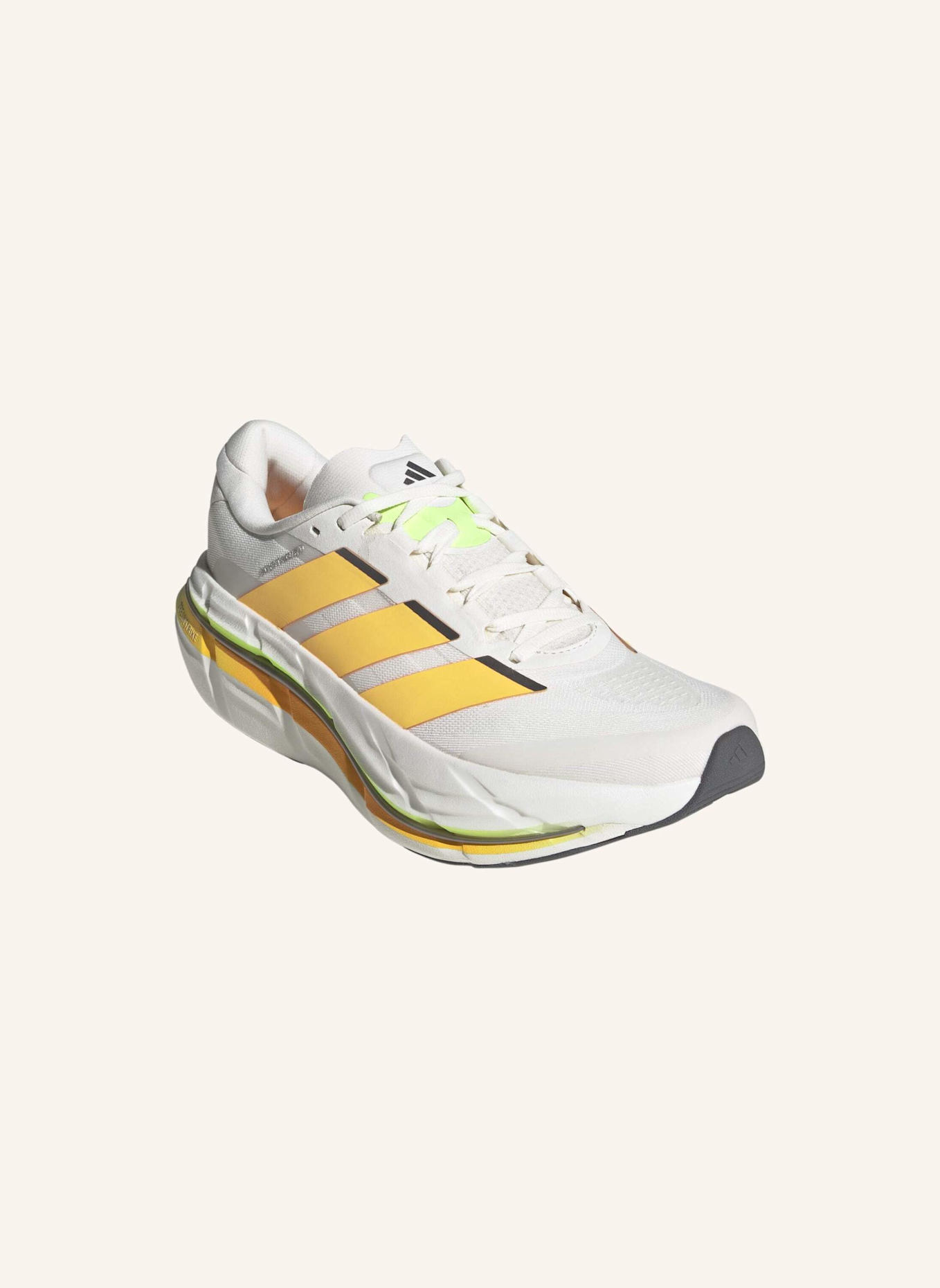 adidas ADISTAR BYD 2 LAUFSCHUH: WEISS/ ORANGE/ GRÜN