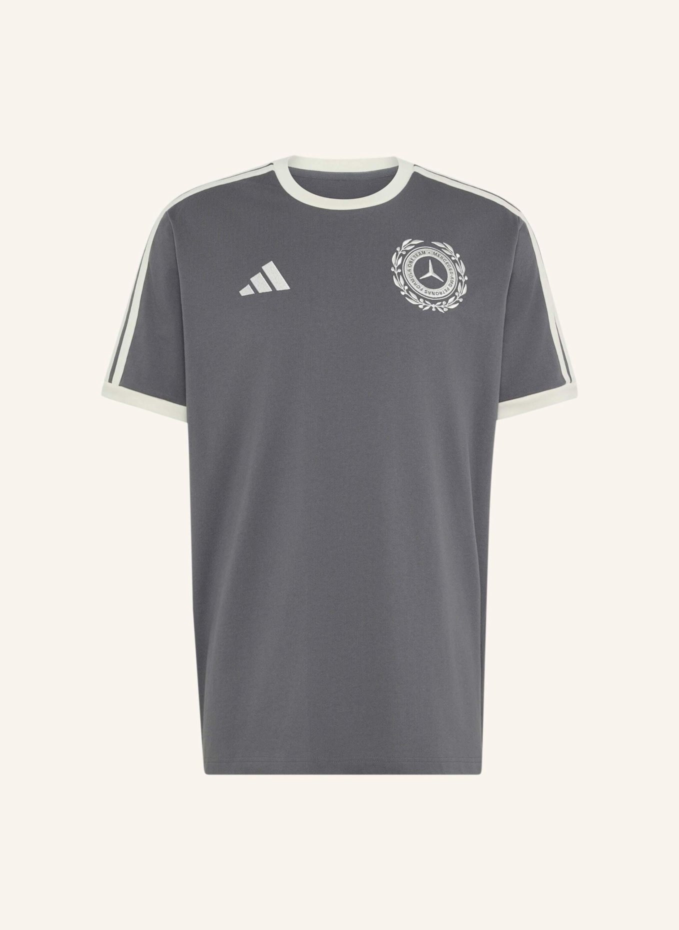 adidas T-Shirt AMG PETRONAS FORMULA ONE TEAM SILVER ARROWS: GRAU/ WEISS
