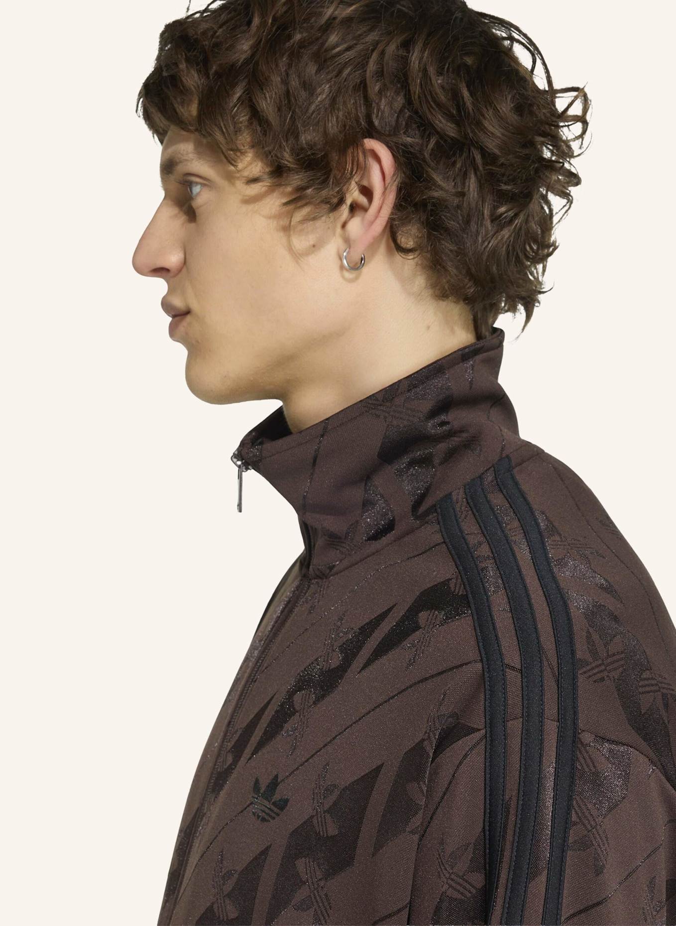 adidas Originals MONOGRAM FIREBIRD TRACK TOP: BRAUN
