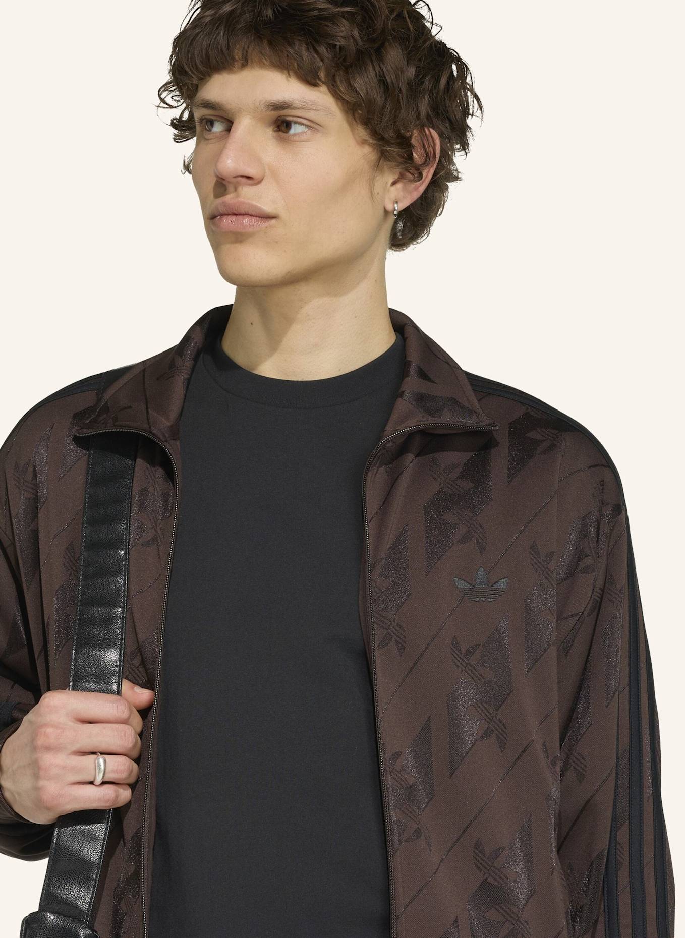 adidas Originals MONOGRAM FIREBIRD TRACK TOP: BRAUN