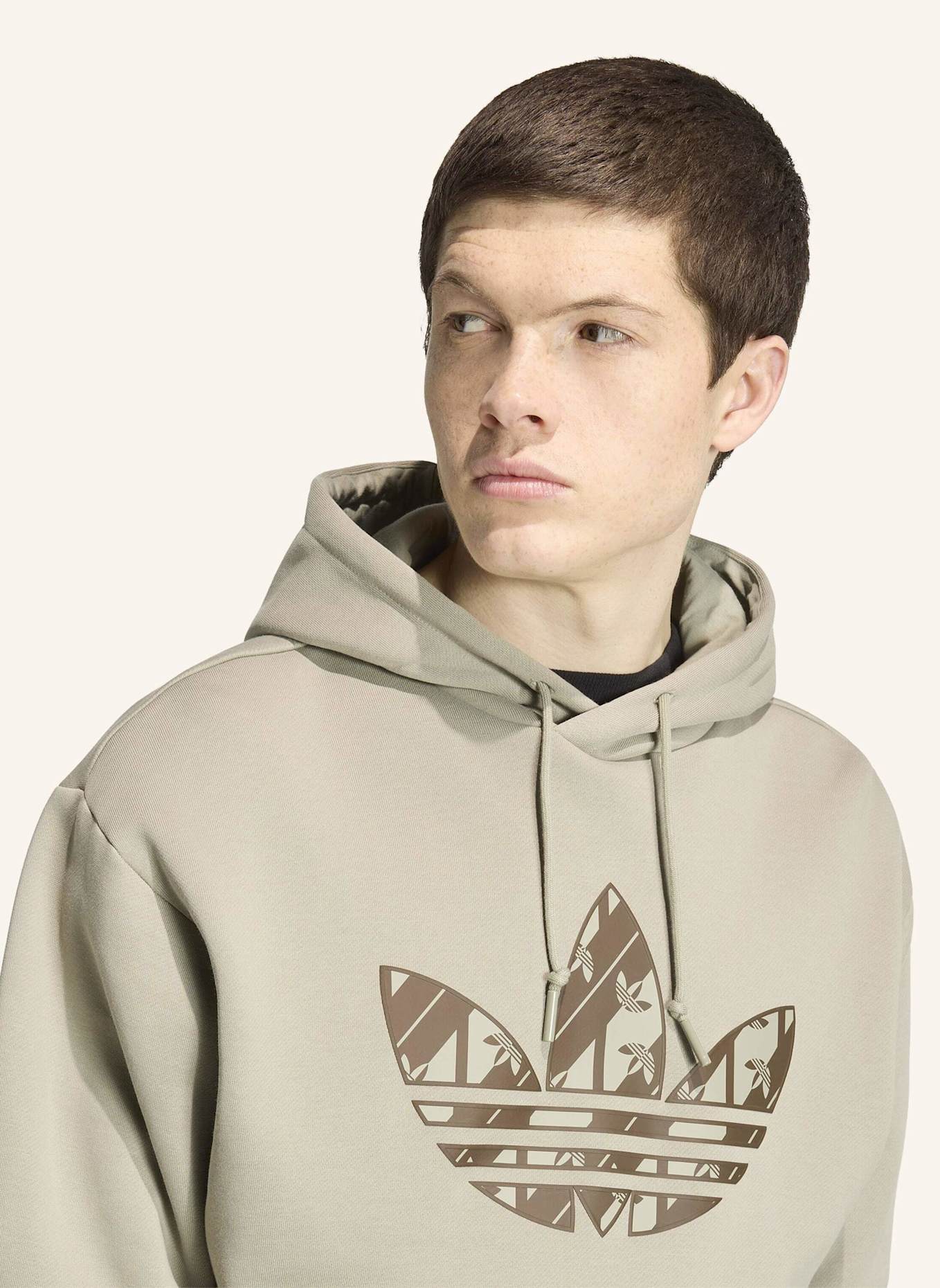 adidas Originals MONO KAPUZENPULLOVER: SILBER