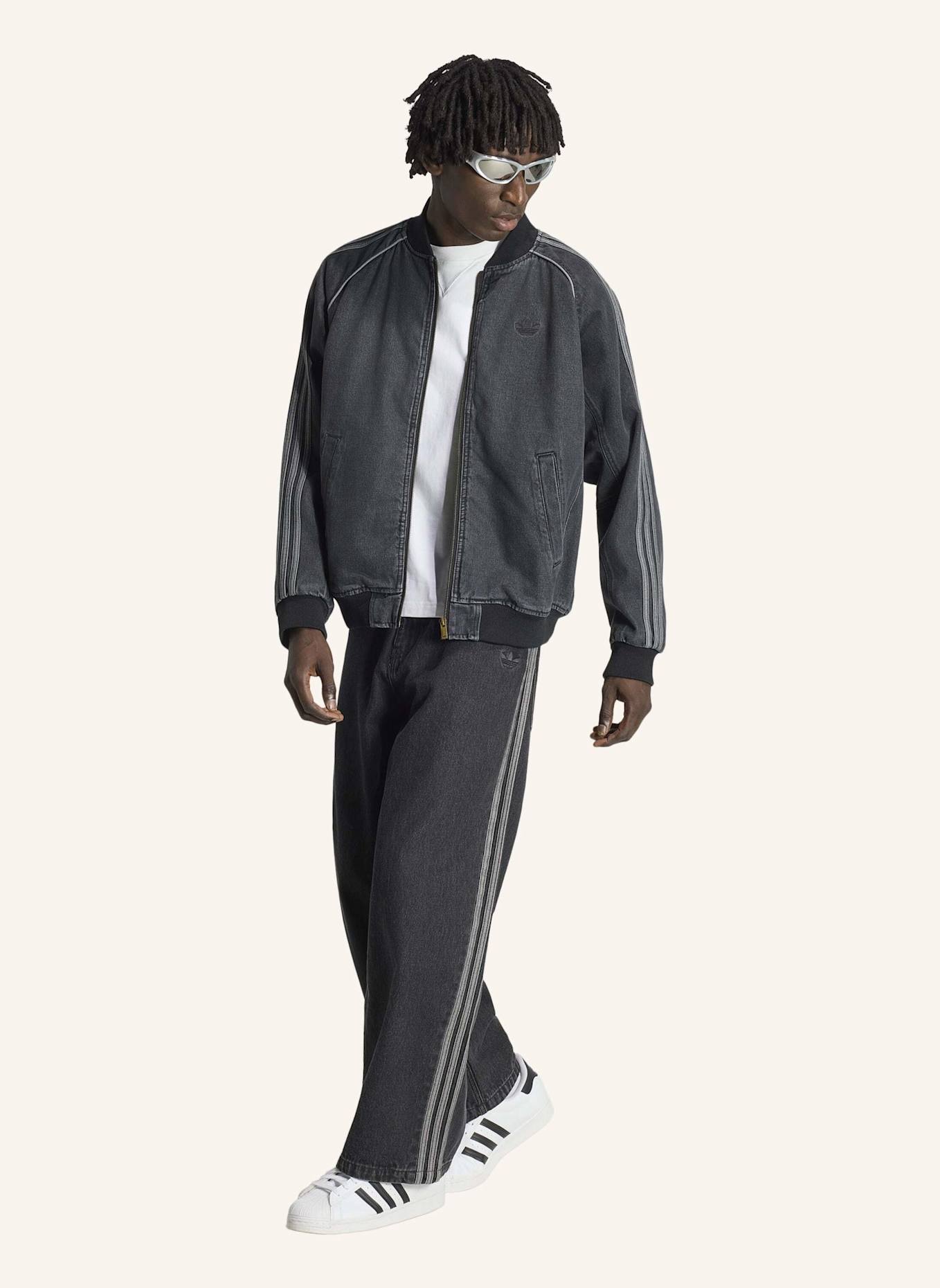 adidas Originals SST DENIM TRAININGSJACKE: SCHWARZ