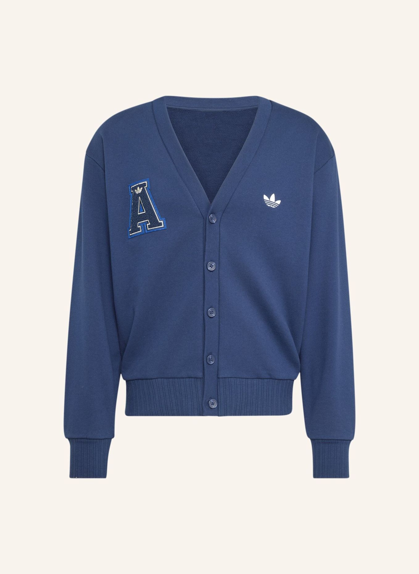 adidas Originals VARSITY CARDIGAN: BLAU