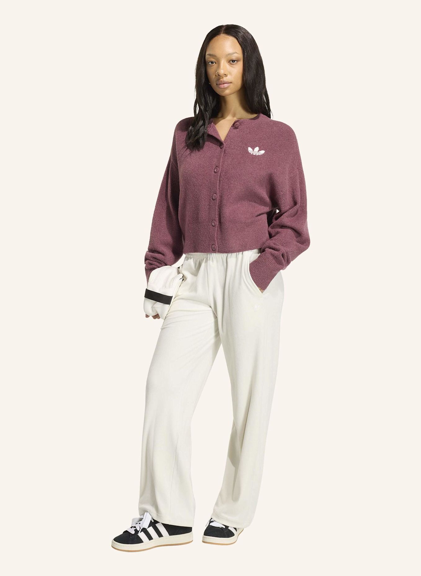adidas Originals ESSENTIALS STRICKJACKE: ROT