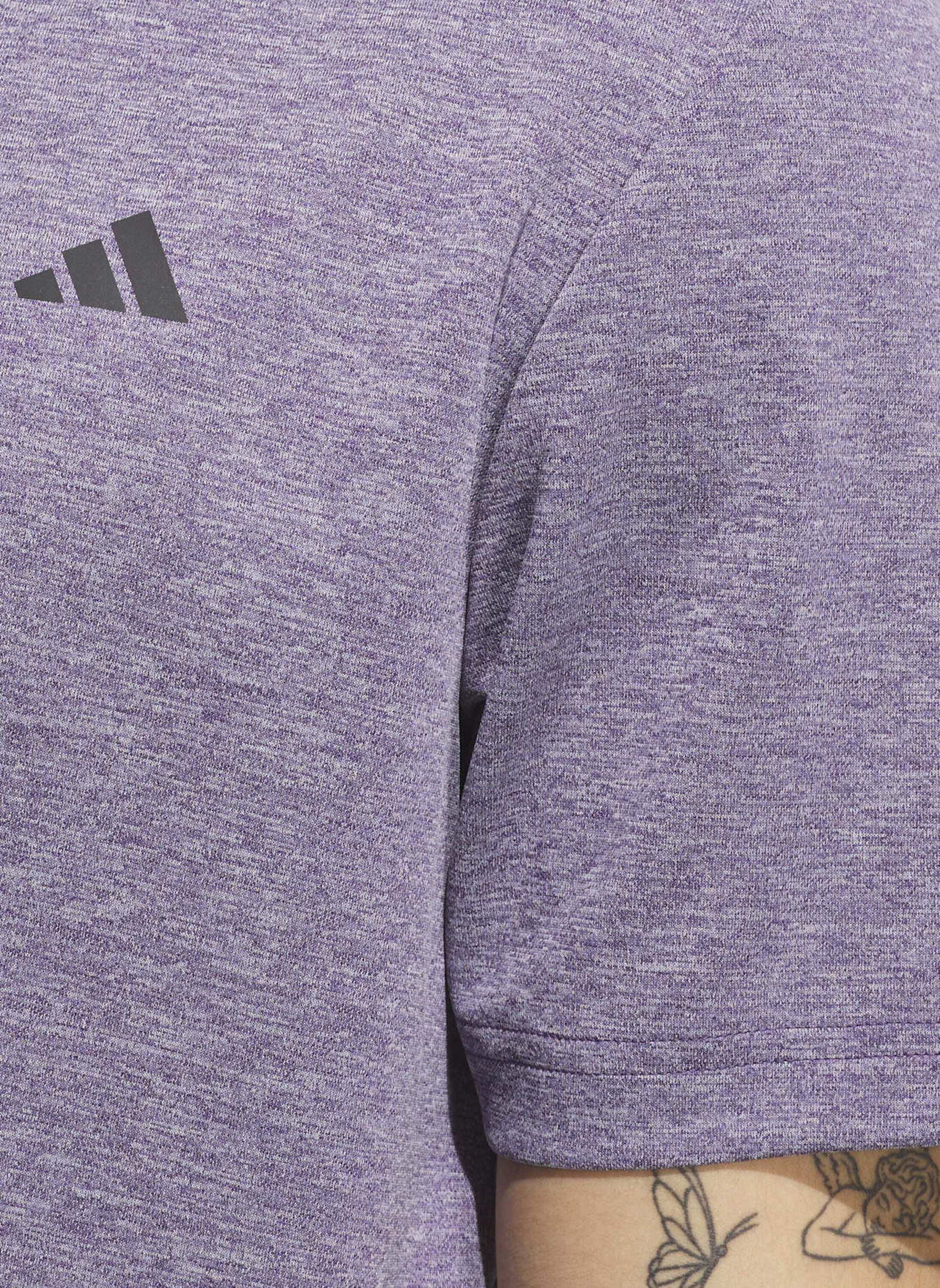 adidas DRIVE HEATHER POLOSHIRT: DUNKELLILA