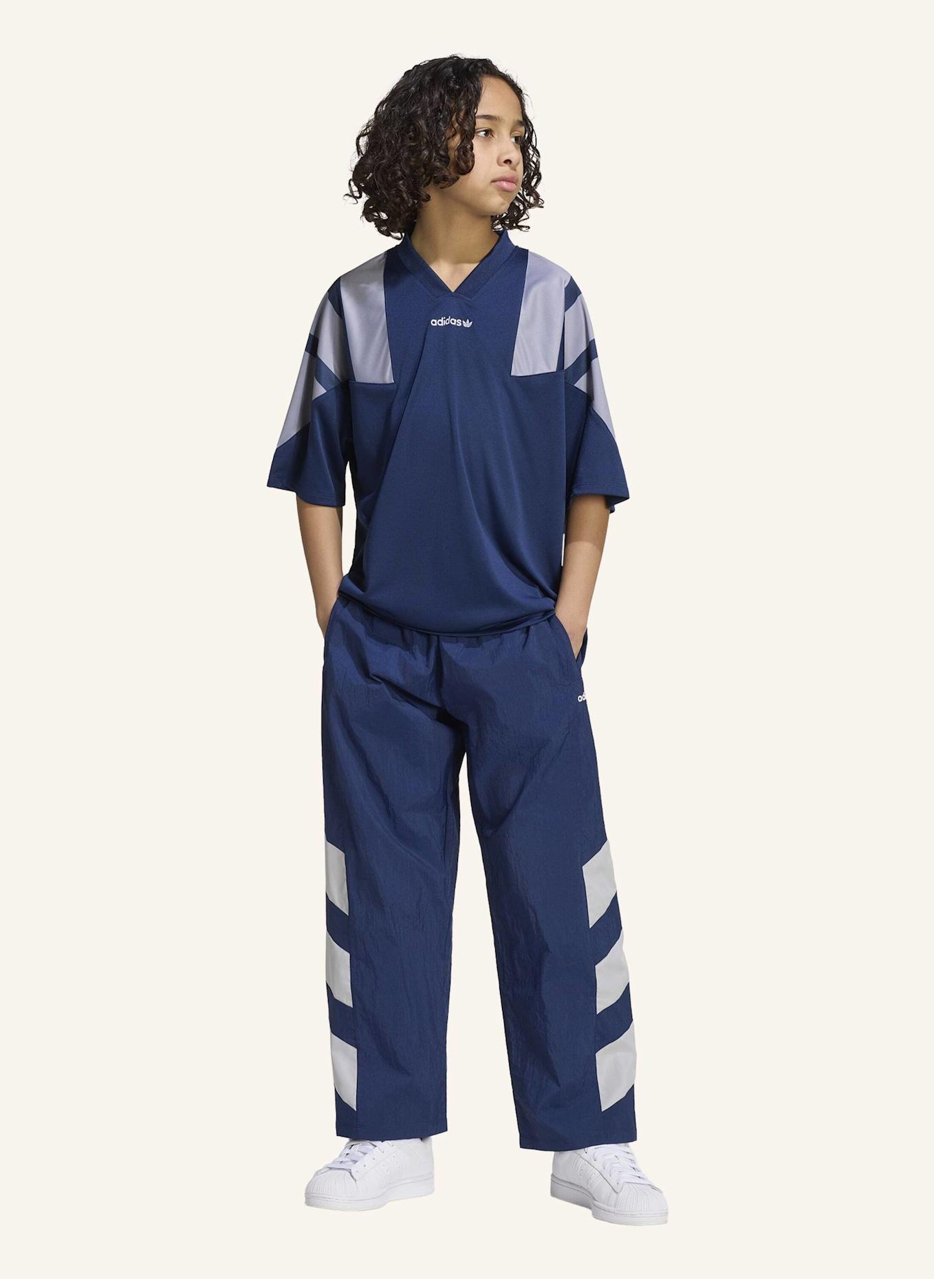 adidas Originals TRAININGSHOSE, OVERSIZE, GEWEBT, COLOURBLOCKING: BLAU/ GRAU