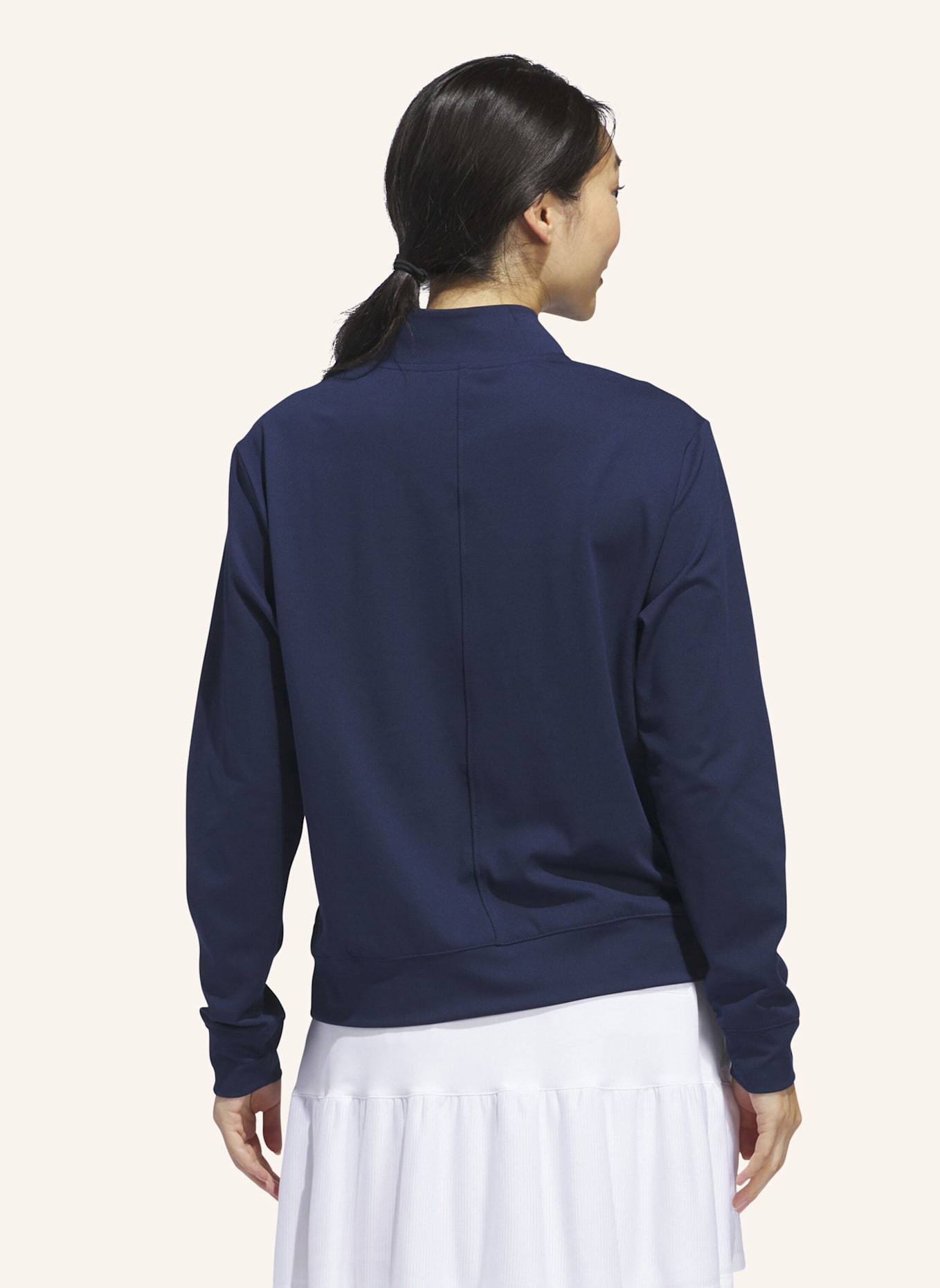 adidas WOMEN'S ULTIMATE365 HALF-ZIP LAYERING OBERTEIL: BLAU