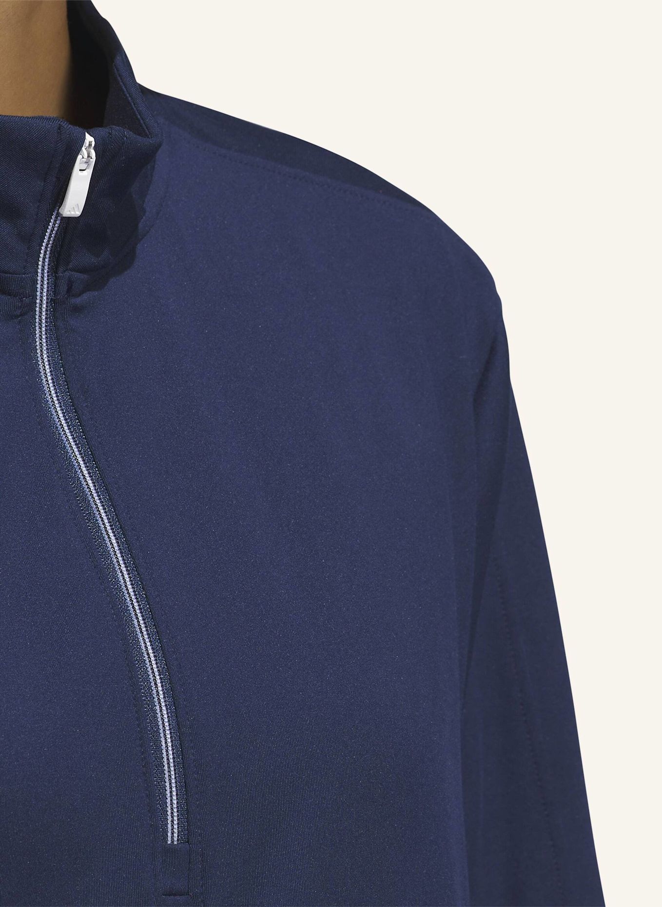 adidas WOMEN'S ULTIMATE365 HALF-ZIP LAYERING OBERTEIL: BLAU