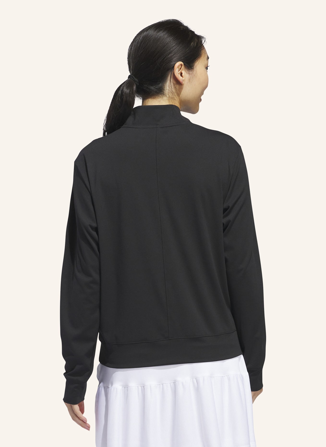 adidas WOMEN'S ULTIMATE365 HALF-ZIP LAYERING OBERTEIL: SCHWARZ