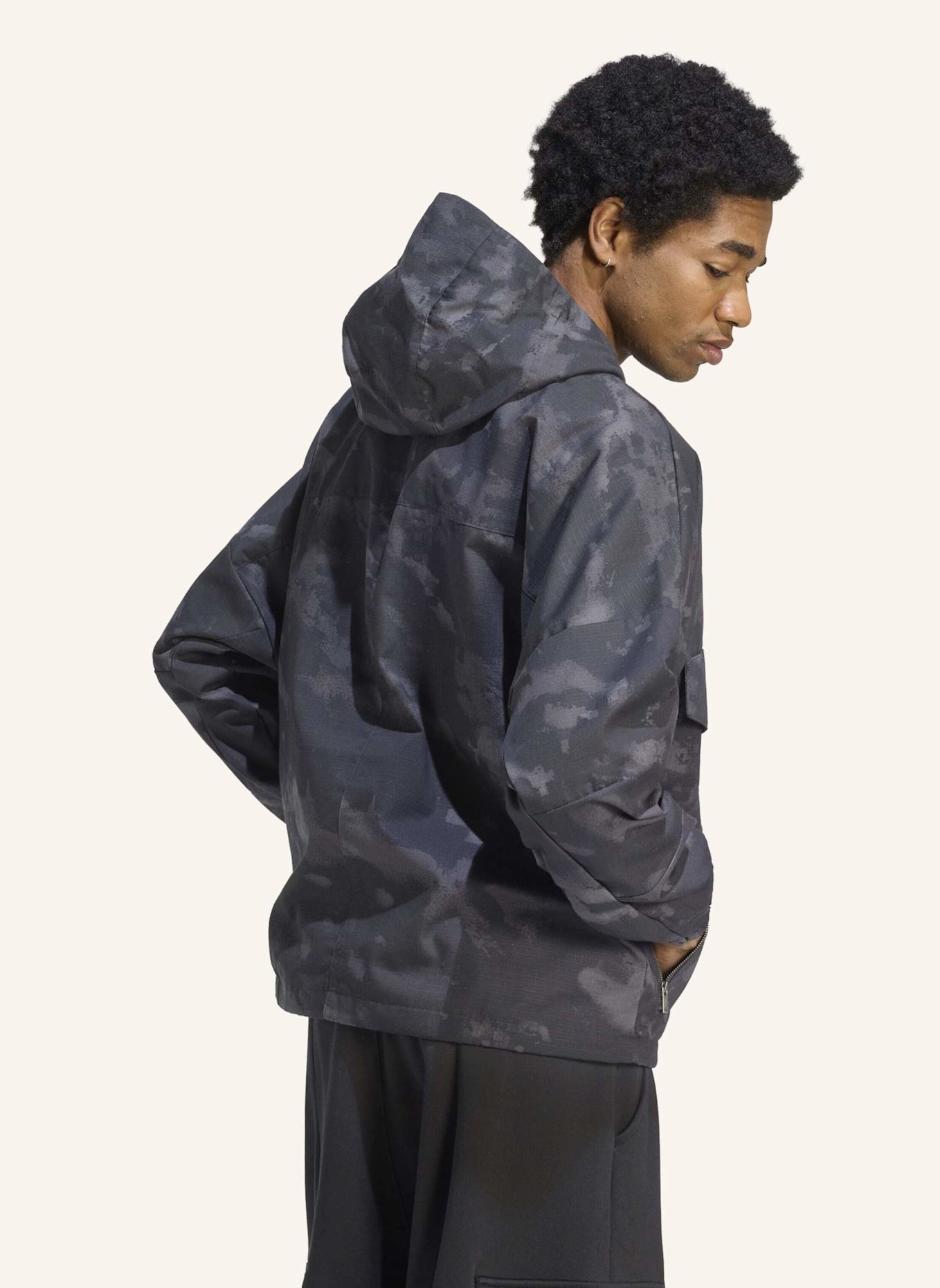 adidas Originals CAMO JACKE: SCHWARZ