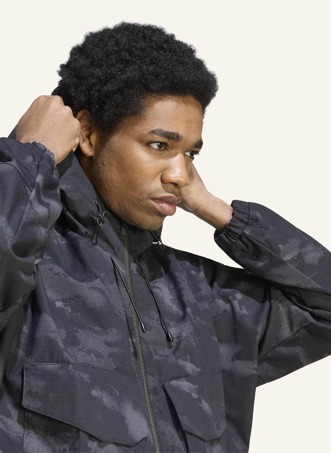 adidas Originals CAMO JACKE: SCHWARZ