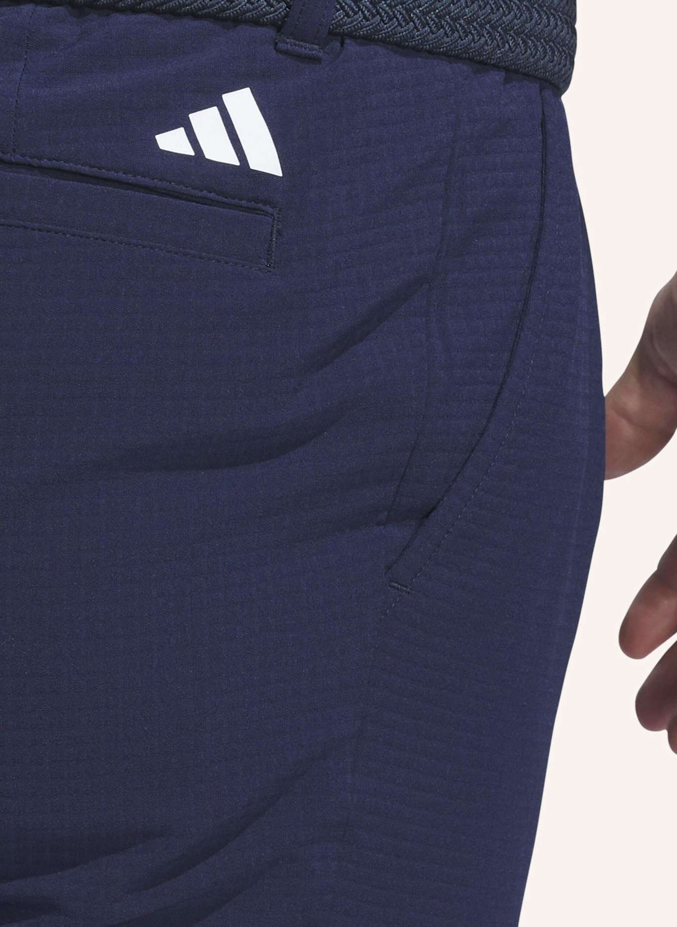 adidas ULTIMATE365 PLEATED GOLFSHORTS: BLAU