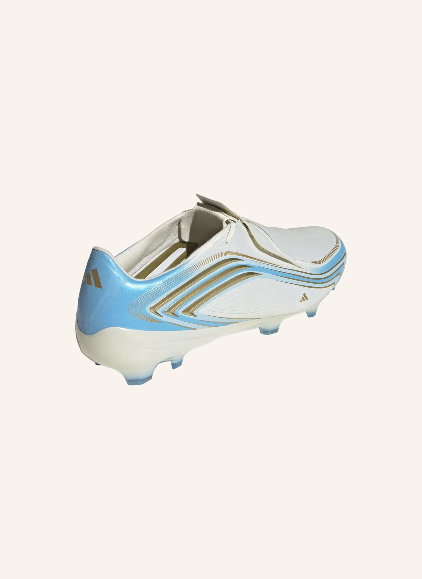 adidas F50 MESSI PRO FG FUSSBALLSCHUH: WEISS/ BLAU