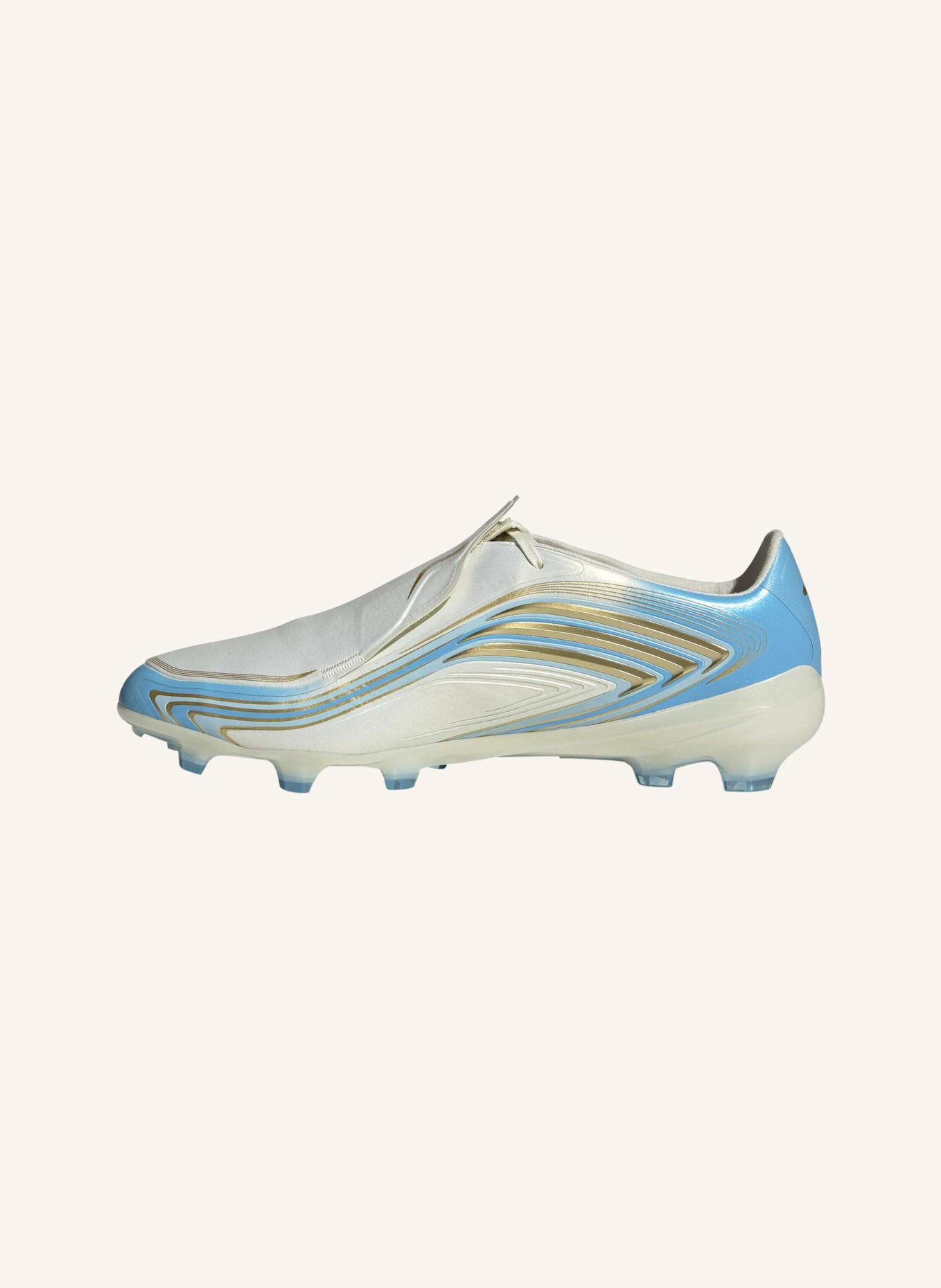 adidas F50 MESSI PRO FG FUSSBALLSCHUH: WEISS/ BLAU
