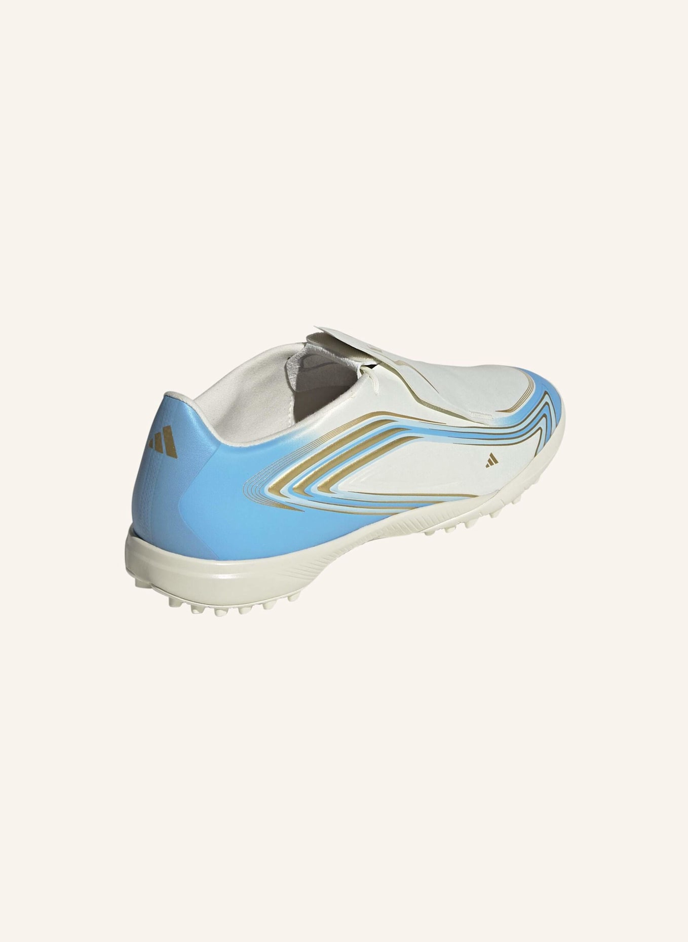 adidas F50 MESSI LEAGUE FUSSBALLSCHUH, KUNSTRASEN: WEISS/ BLAU
