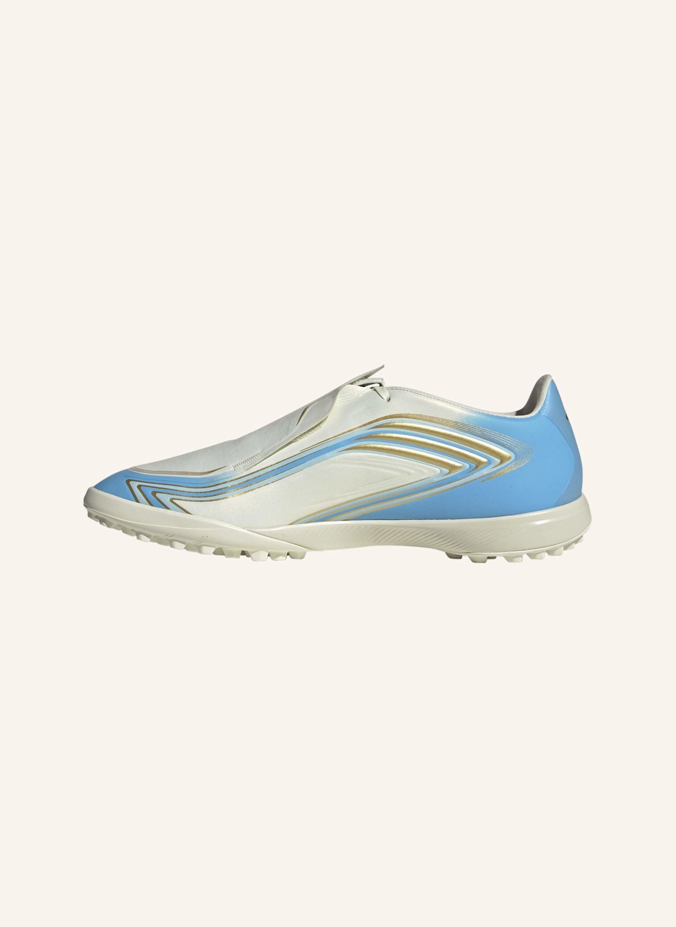 adidas F50 MESSI LEAGUE FUSSBALLSCHUH, KUNSTRASEN: WEISS/ BLAU