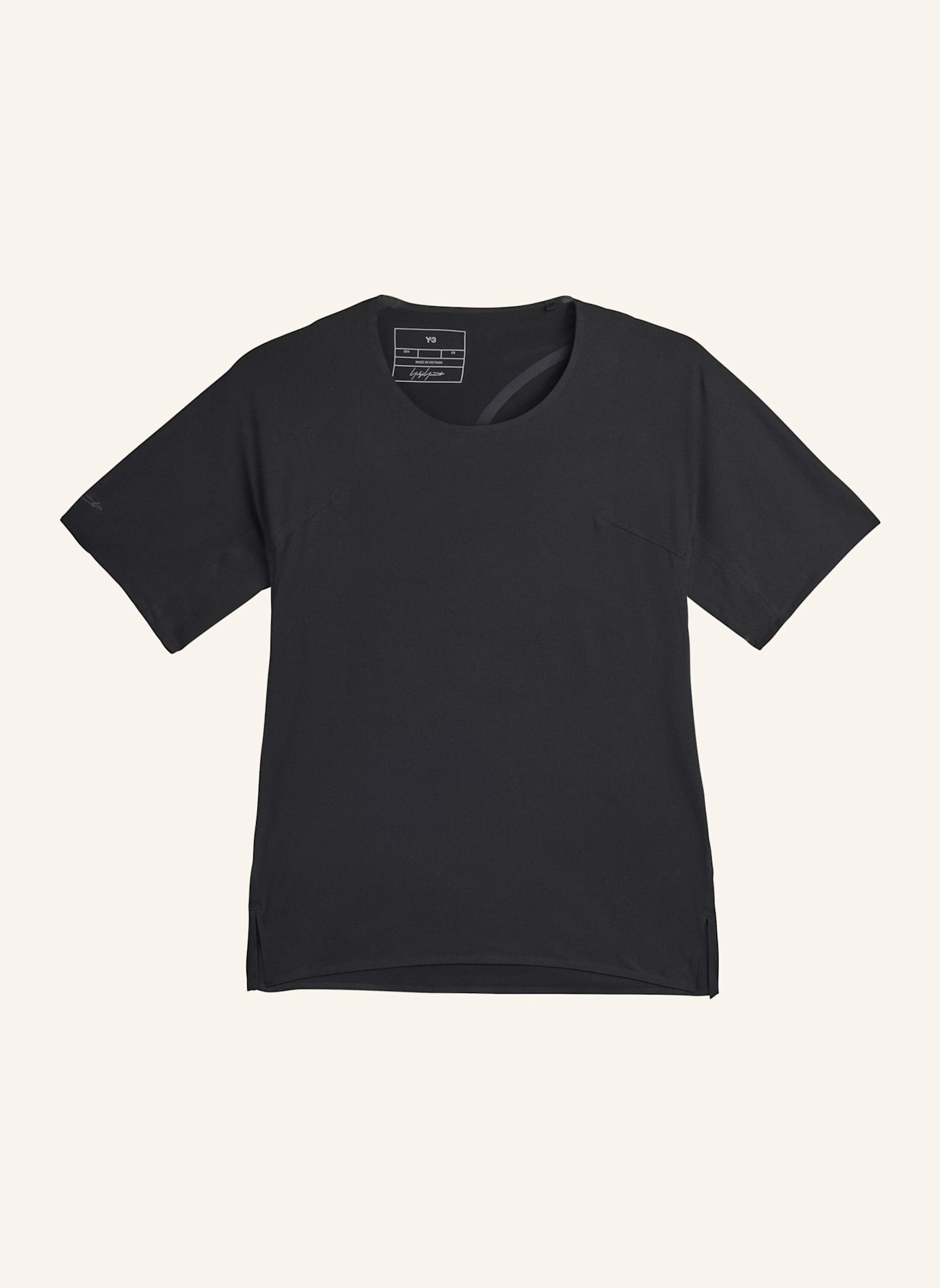 Y-3 Y-3 RUNNING TEE: SCHWARZ