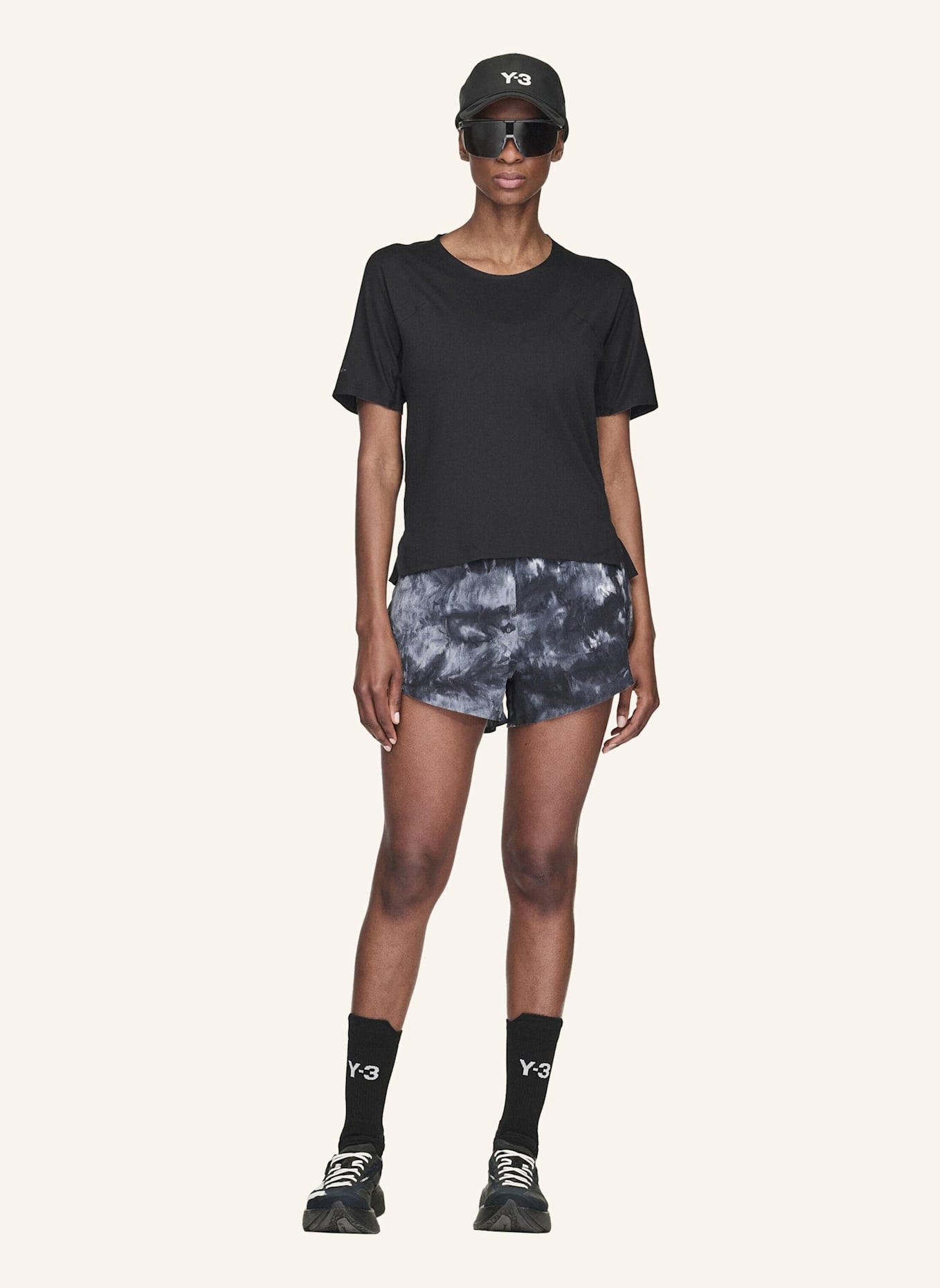 Y-3 Y-3 RUNNING TEE: SCHWARZ