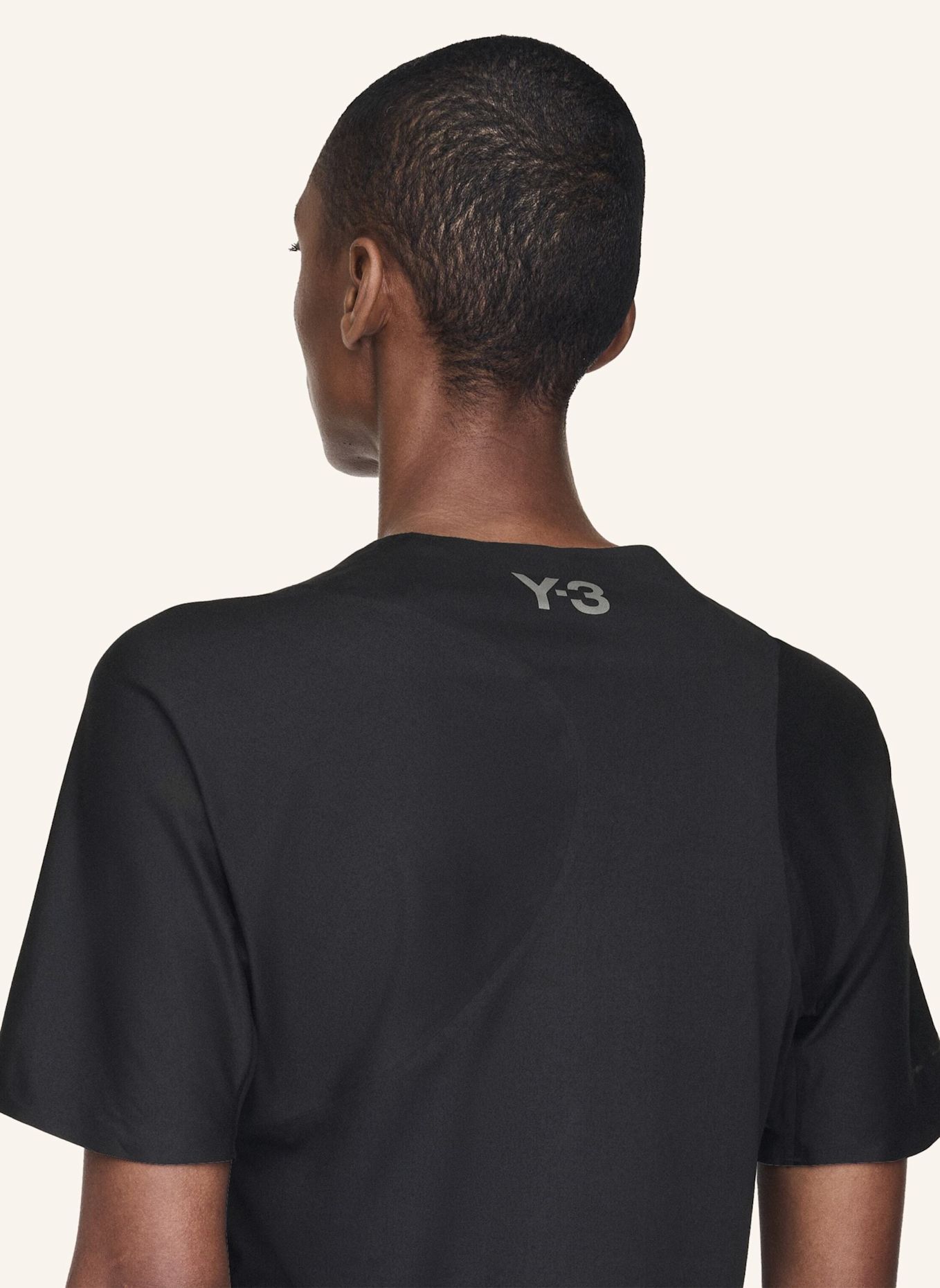 Y-3 Y-3 RUNNING TEE: SCHWARZ
