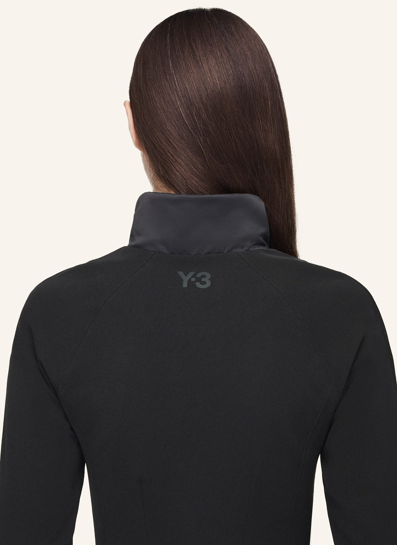 Y-3 Y-3 FITTED TRACK TOP: SCHWARZ