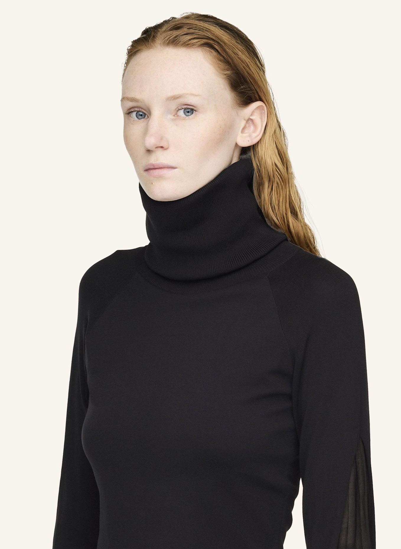 Y-3 Y-3 HOODED KNIT TOP: SCHWARZ